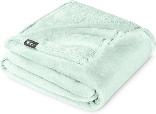 Bare Home Fleece Blanket - Full/Queen - Ultra-Soft Lightweight for Bed, Sofa, and Couch - Luxury Microplush - Cozy Warm Blanket (Full/Queen, Spring Mint)