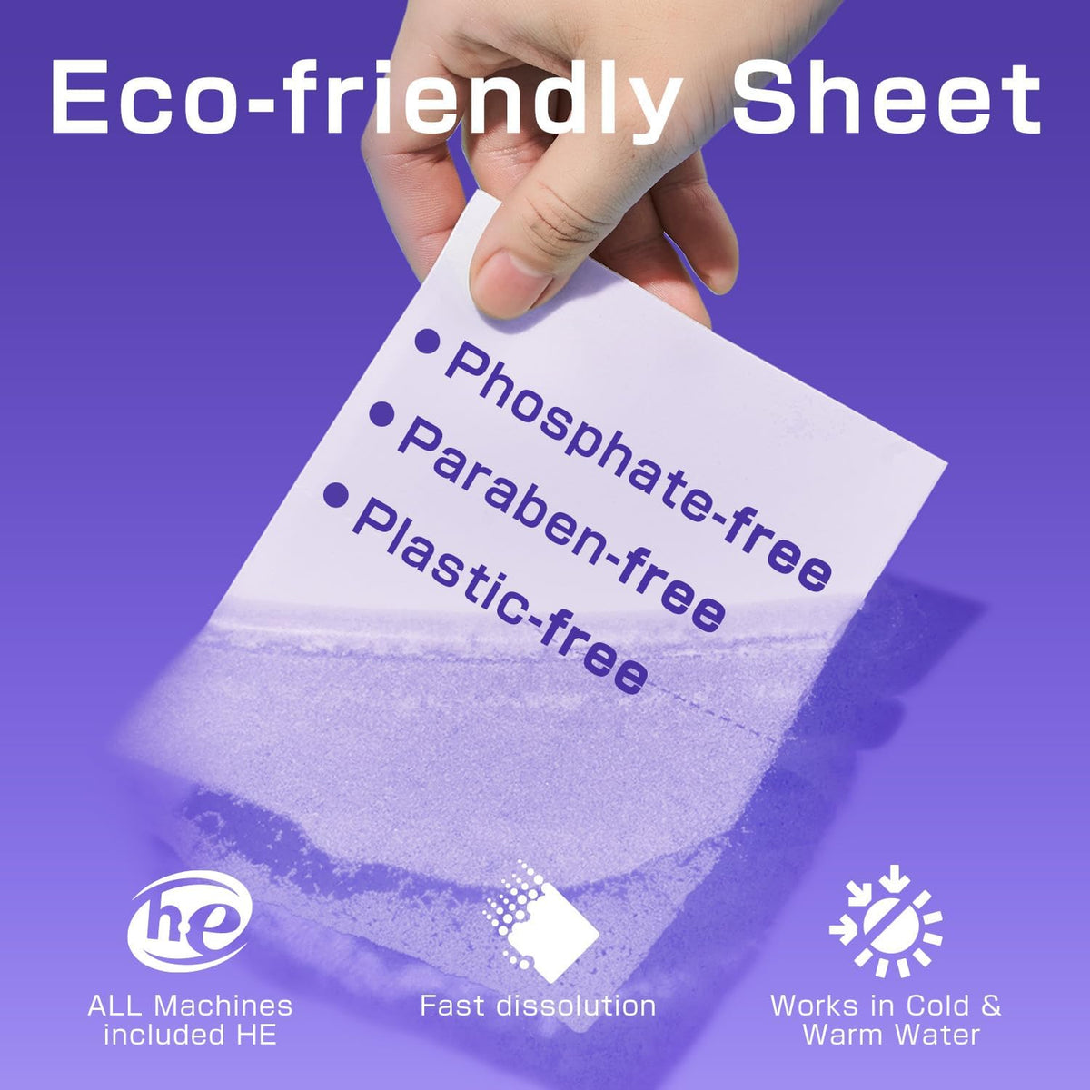 Soulink Lavender Laundry Detergent Sheets, 240 Loads - Eco-Friendly, Plant-Based, Hypoallergenic, No Plastic Jug