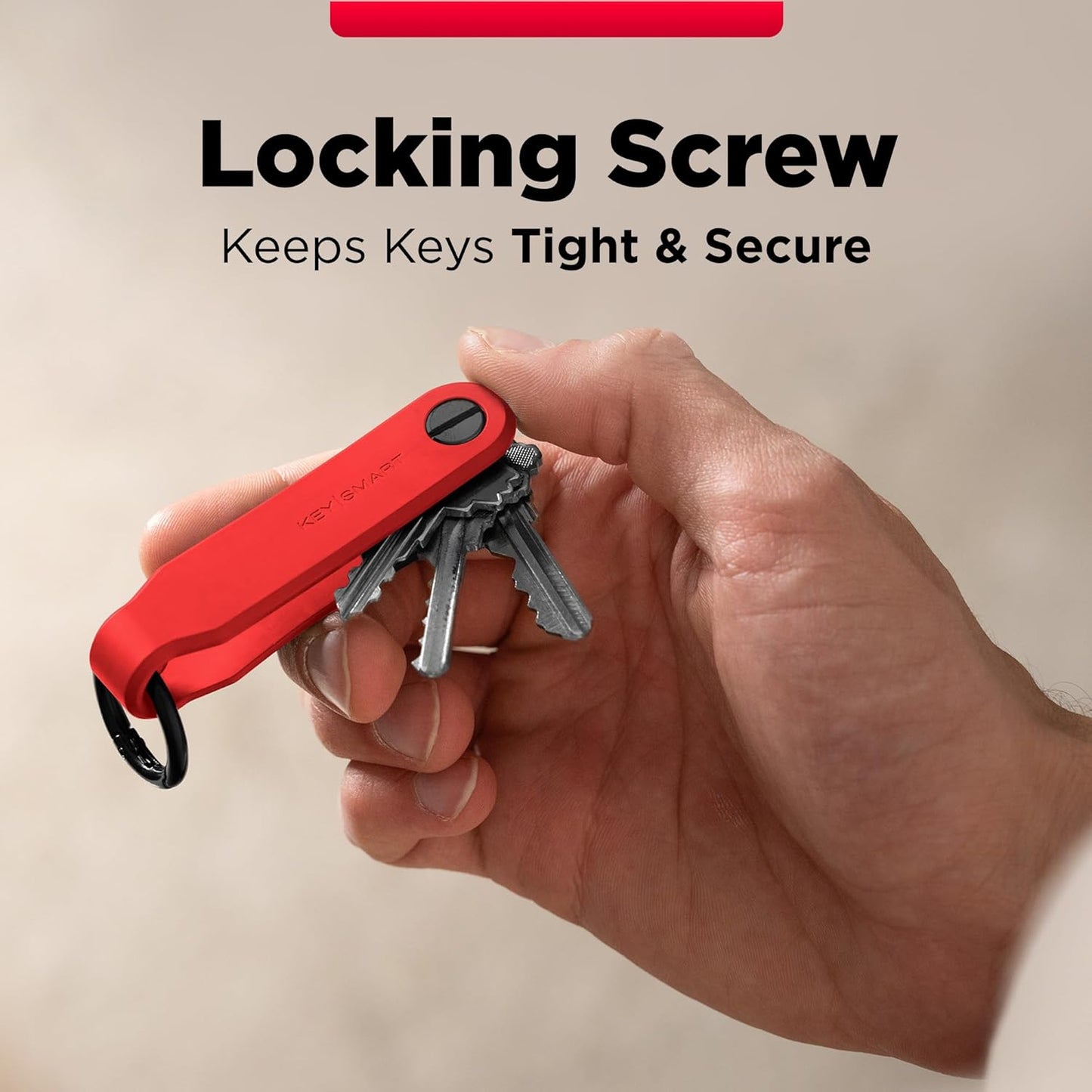 KeySmart Keychain Key Holder - Compact Key Organizer for Key Chain, EDC Key Chains, Key Ring Keychains