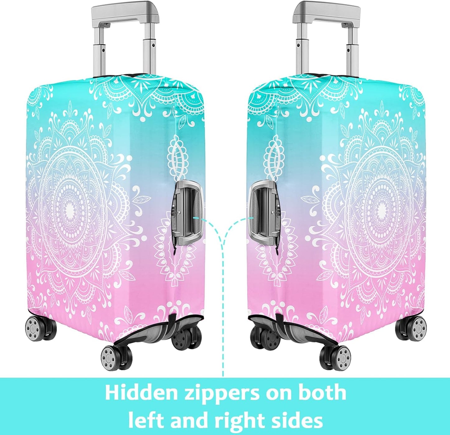 Luggage Cover for Suitcase Elastic Suitcase Cover Protector, Carry On Luggage Sleeve Anti Scratch Travel Essentials Fits 23-26