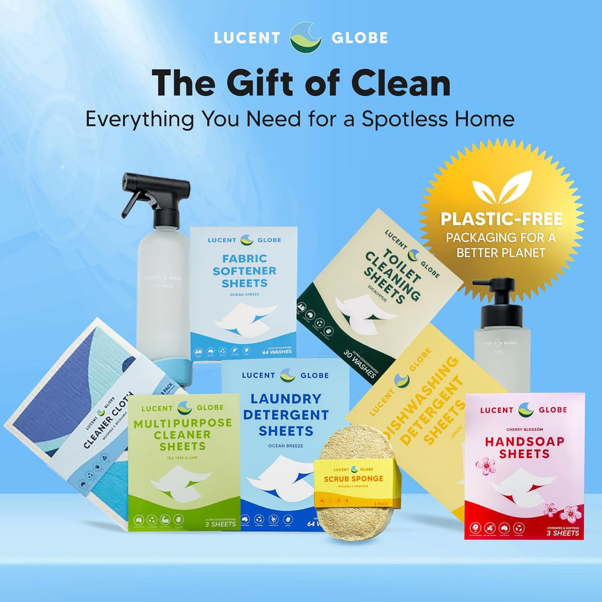 Dishwasher Dishwashing Detergent Sheets, Dish Soap & Dishwashing Tablets Alternative. Plant-Based, Eco-Friendly, Fully Biodegradable, Lemon Scent & Plastic Free Packaging (64 Sheets)