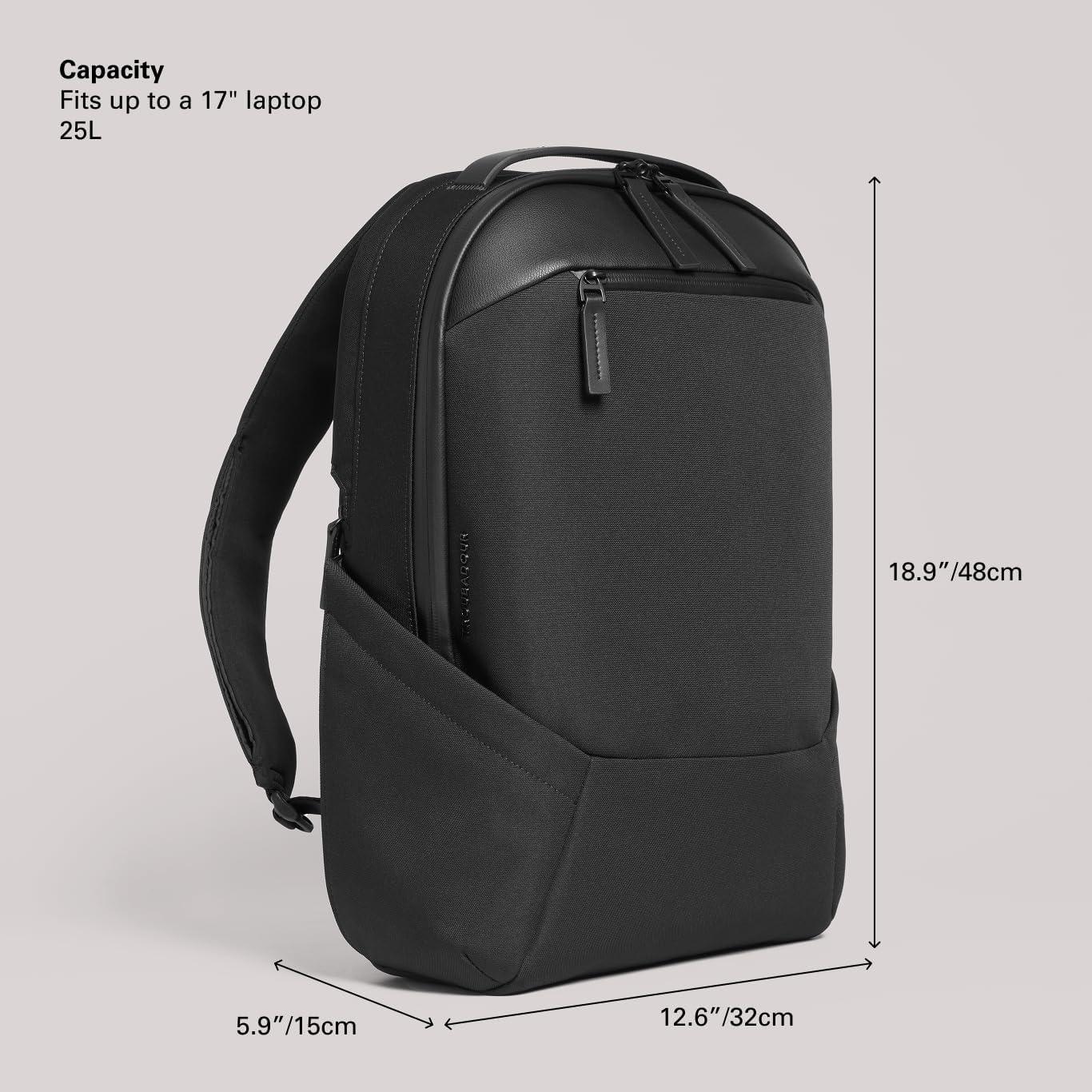 Troubadour Apex Backpack 3.0 - 25L Premium Laptop Backpack - Ergonomic & Water Resistant - Designed for Work and Travel - Black