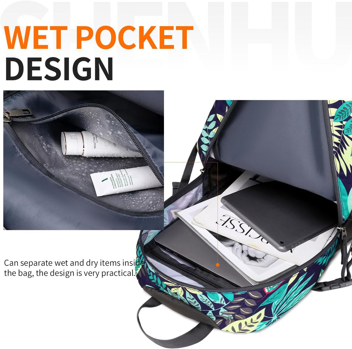 40L Hiking Backpack Lightweight Daypack Waterproof Travel Camping Backpack for Men Women Sport Packable