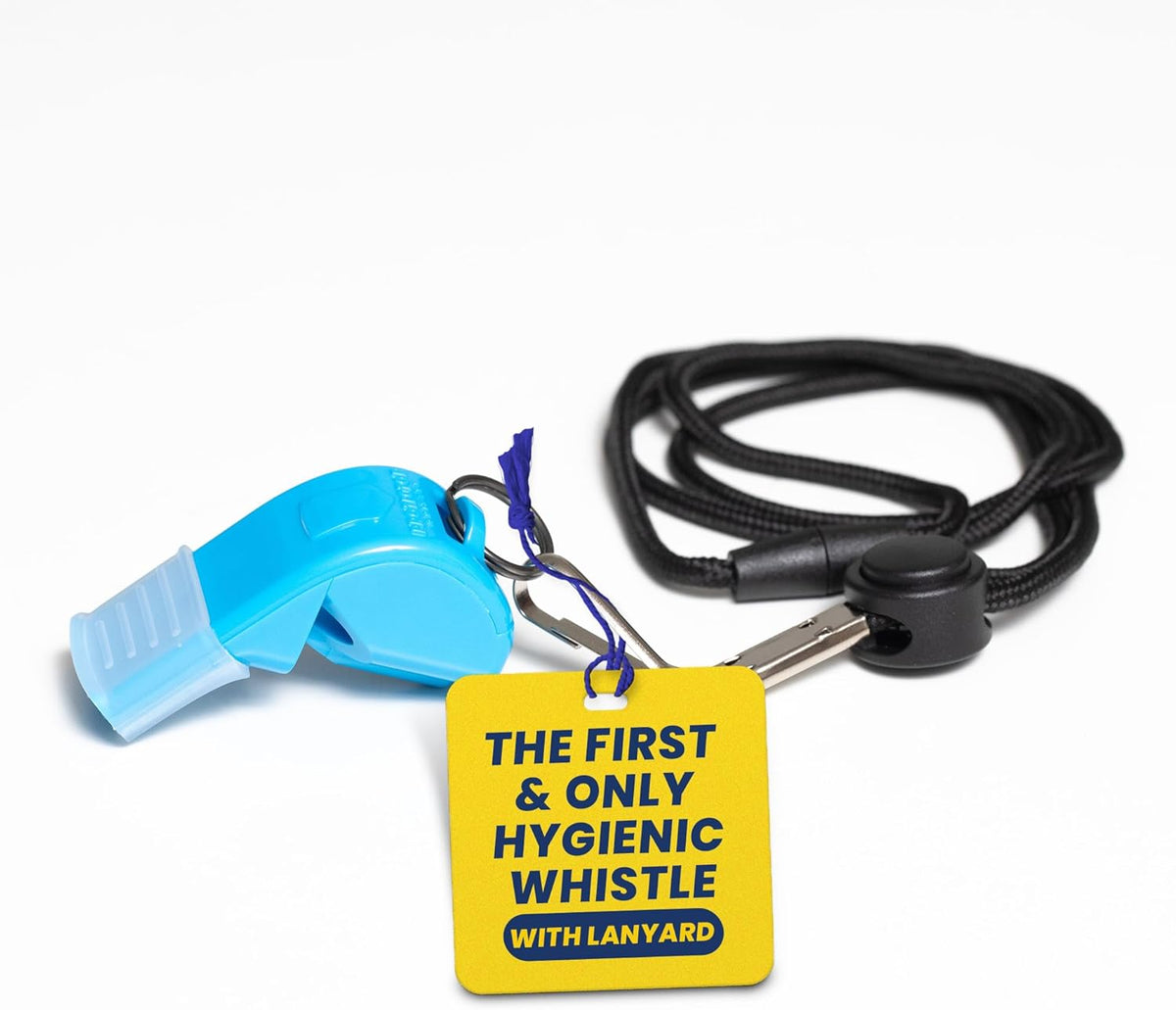 The Protector Whistle P51 - Coach Whistle - Official Whistle for Sports, Removable Cushioned Mouth Grip, Loud Safety Whistle for Adults with Breakaway Lanyard - Emergency Whistle Teacher Lifeguard