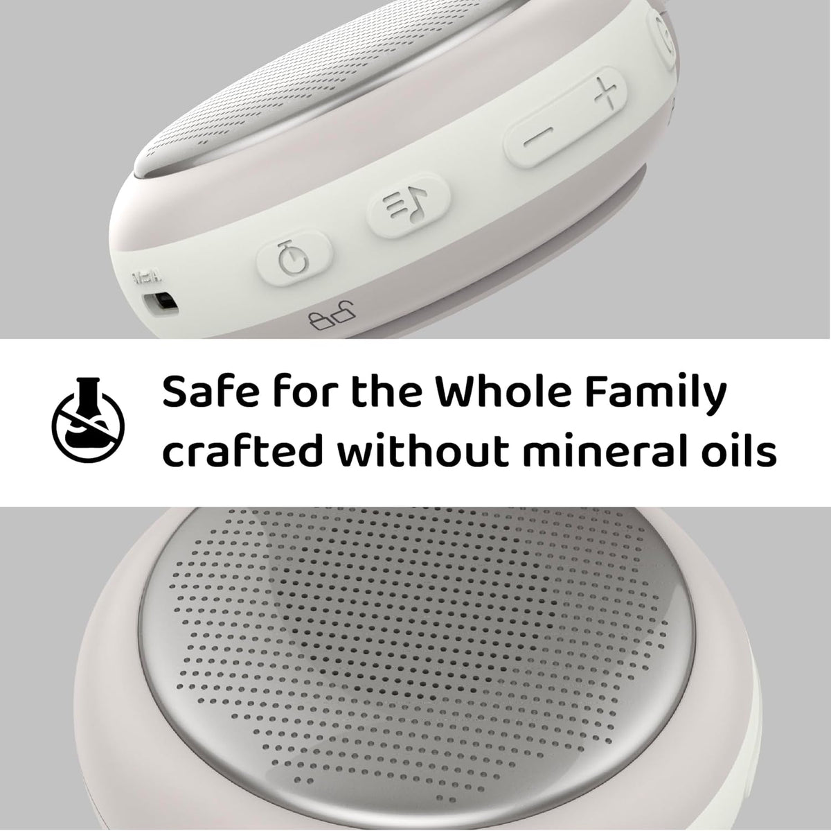 Moonybaby Portable Sound Machine, Baby Sleep Soothe, 9 Soothing Sounds, White Noise, Shush, Sound Therapy and Noise Canceling