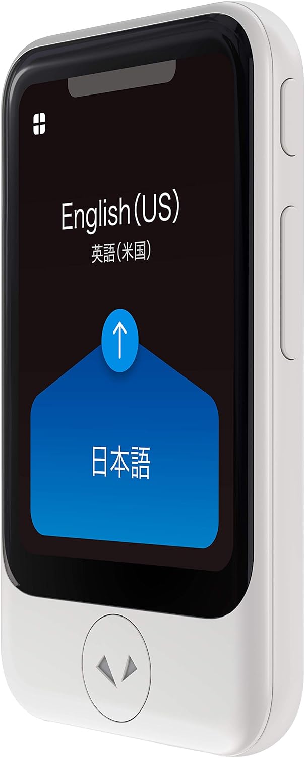 Pocketalk S Two-Way Voice Translator with 2-Year Built-in Data (White)