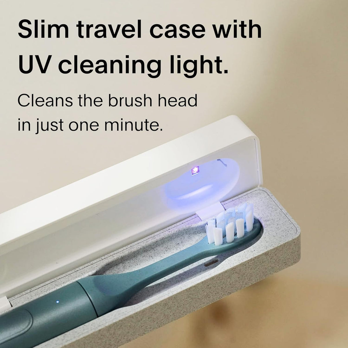 SURI Electric Toothbrush - Sustainably Designed In California. Electric Toothbrushes Adults. Durable Slim Sonic Travel Tooth Brush. 40-Day Battery