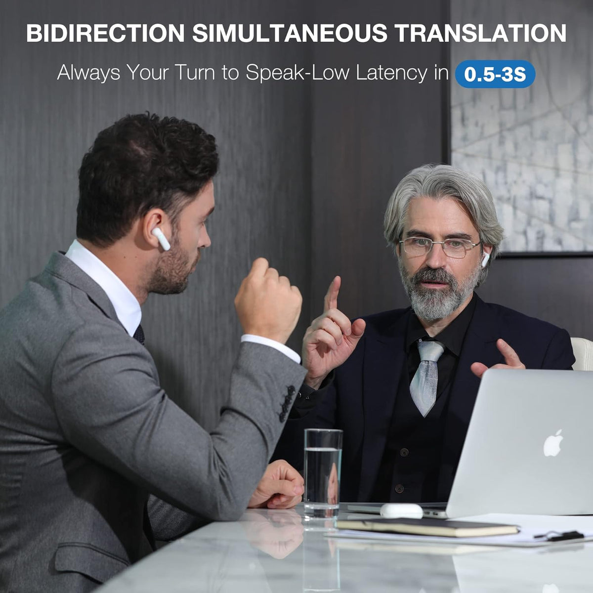 Timekettle WT2 Edge W3 Translator Device, Bidirection Simultaneous Translation, Translator Earbuds with 40 Languages, Offline Translator, Fast Reaction with Revolutionary Al Tech, Offline Version