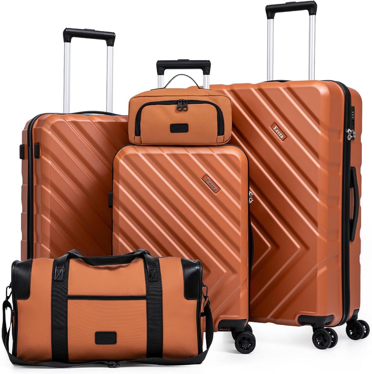 Luggage Sets 5 Piece, Suitcases with Wheels, ABS Hard Case Luggage with TSA Lock Spinner Wheels, Carry On Luggage Set(5 Piece Sets (20"/24"/28"/DB/TB))