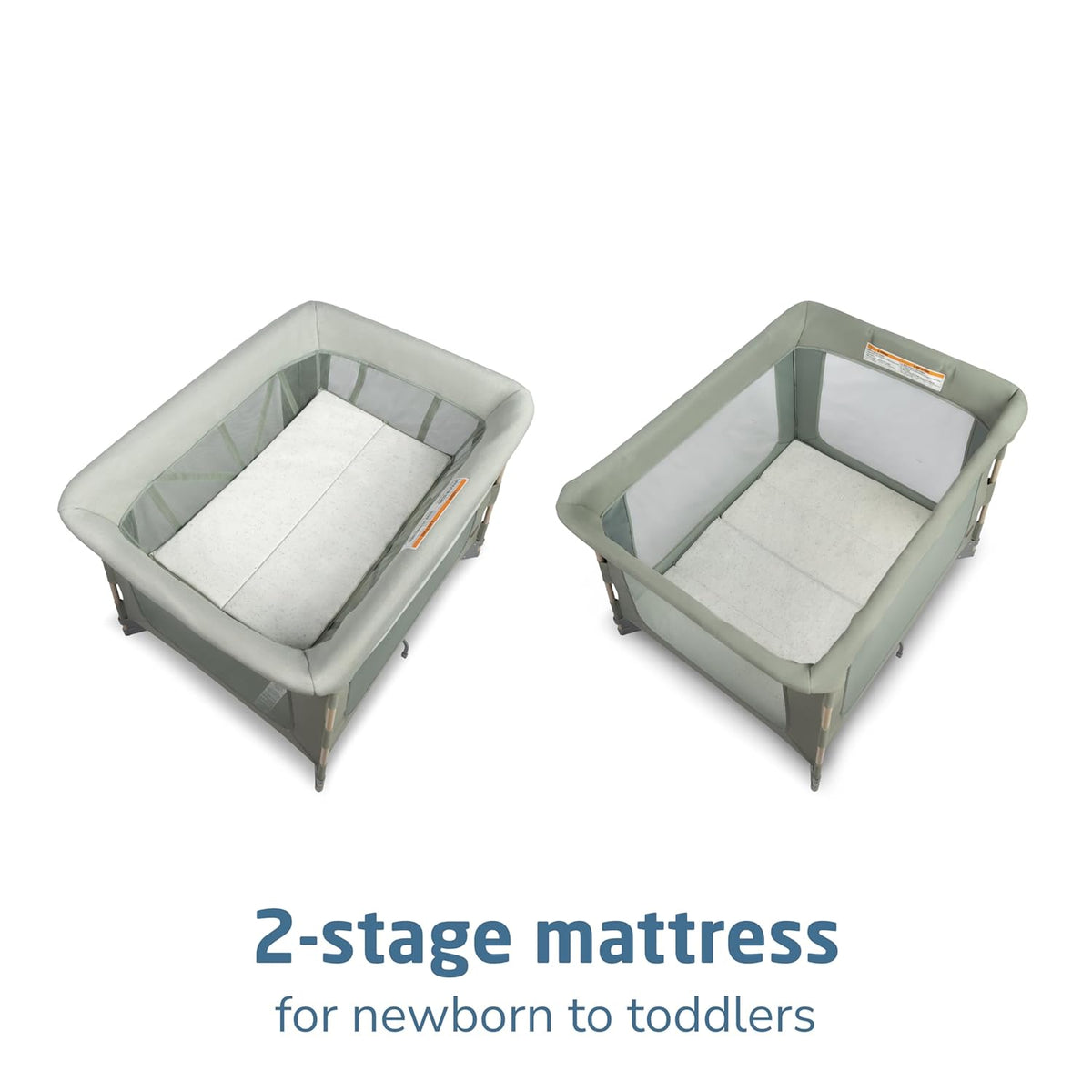 Maxi-Cosi Swift Baby Playard with Mat, Baby Playpen, Play Yard with Bassinet - Portable Playpen for Babies and Toddlers, Classic Green