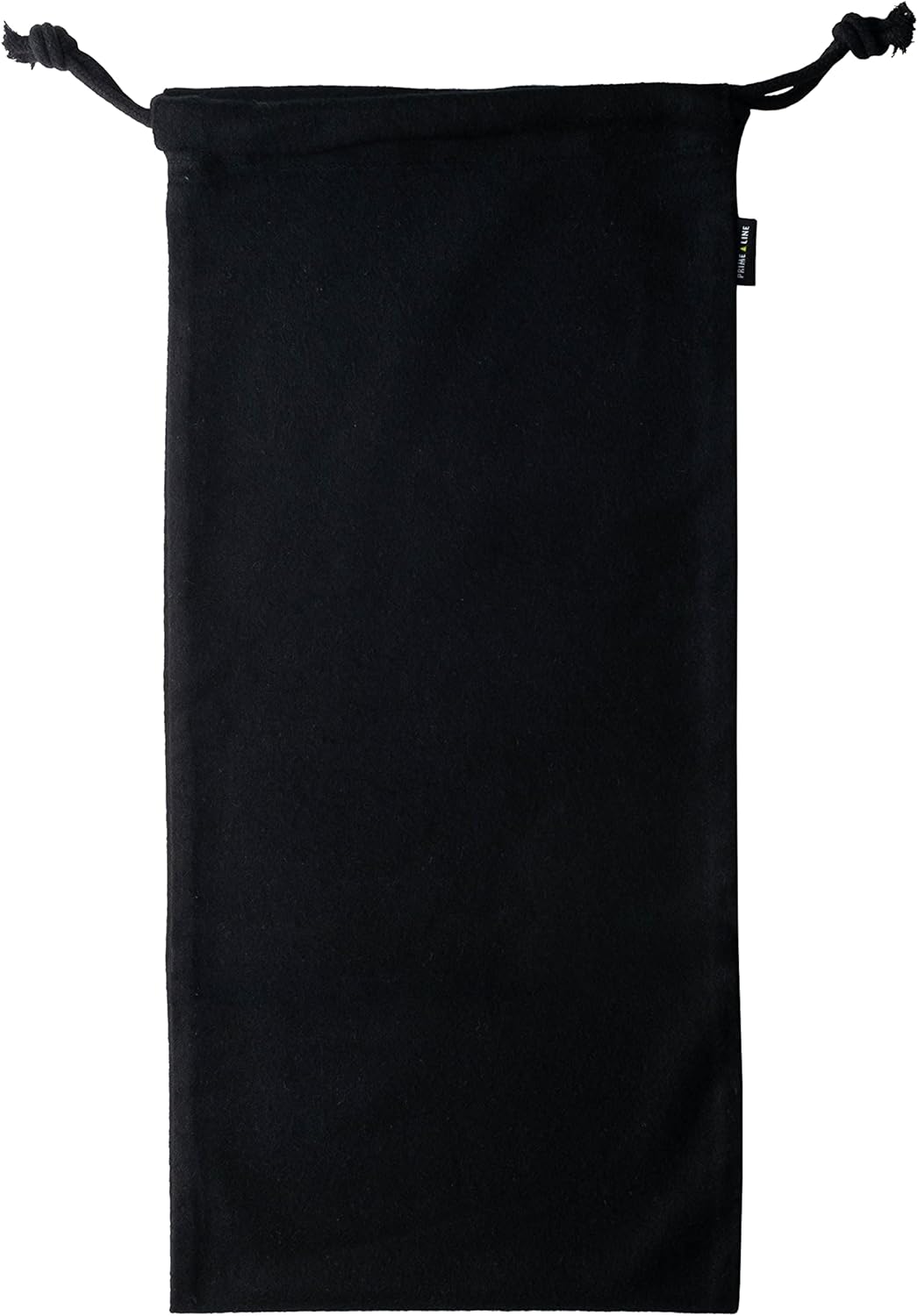 ZENPAC Shoe Dust Bags, Black Duster Flannel Pouch with Drawstring Closure, Washable Breathable Cotton Fabric for Boots, Travel, Luggage, 8x17, 4 Pack