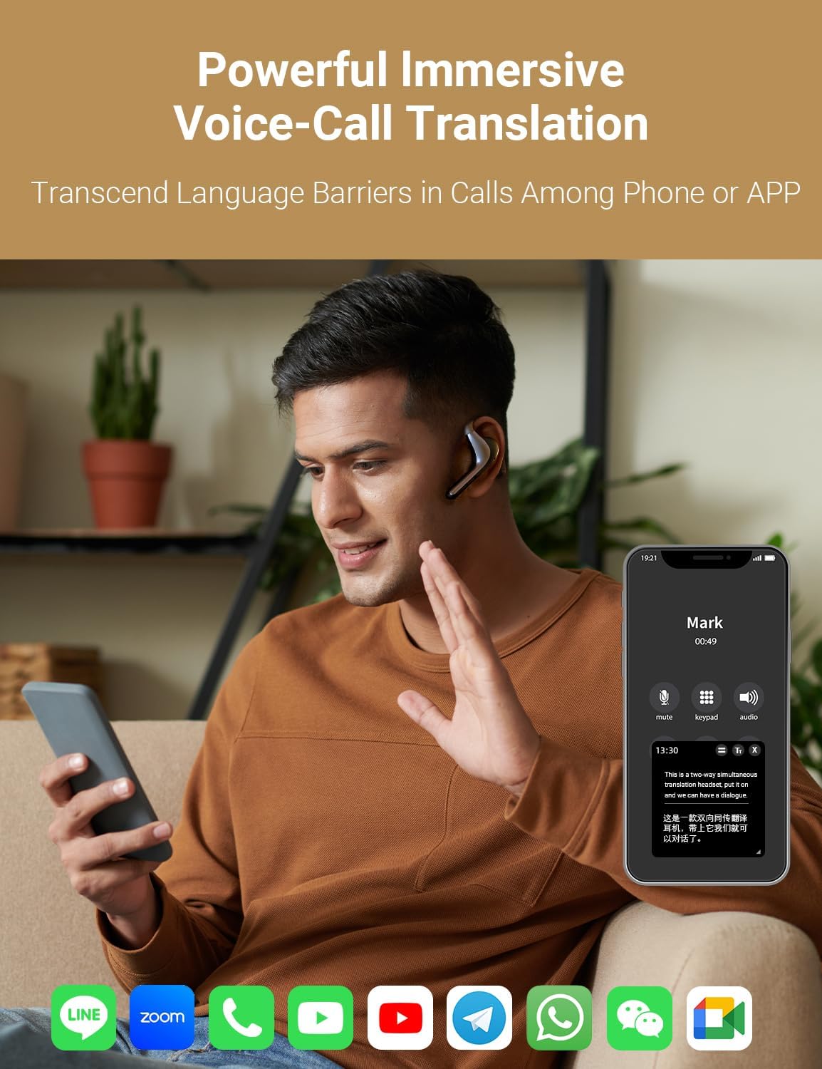 Timekettle W4 Pro AI Interpreter Earbuds(Grey),Translator Device Supporting 40 Languages,Translator Earbuds for Call and Video Translation,APP Work with iOS and Android