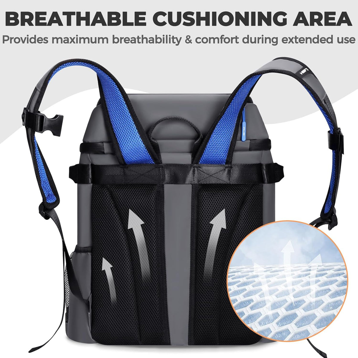 Heytrip Backpack Cooler 36/54 Cans Insulated Waterproof Cooler Bag for 20 Hours Cold Retention, Leak-Proof Camping Cooler with Multi-Compartments
