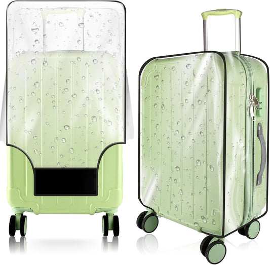 Thicken Clear Luggage Cover Protector, 24" PVC Luggage Covers for Suitcase Waterproof Dustproof Anti-scratch Travel Suitcase Covers Case for Wheeled Luggage