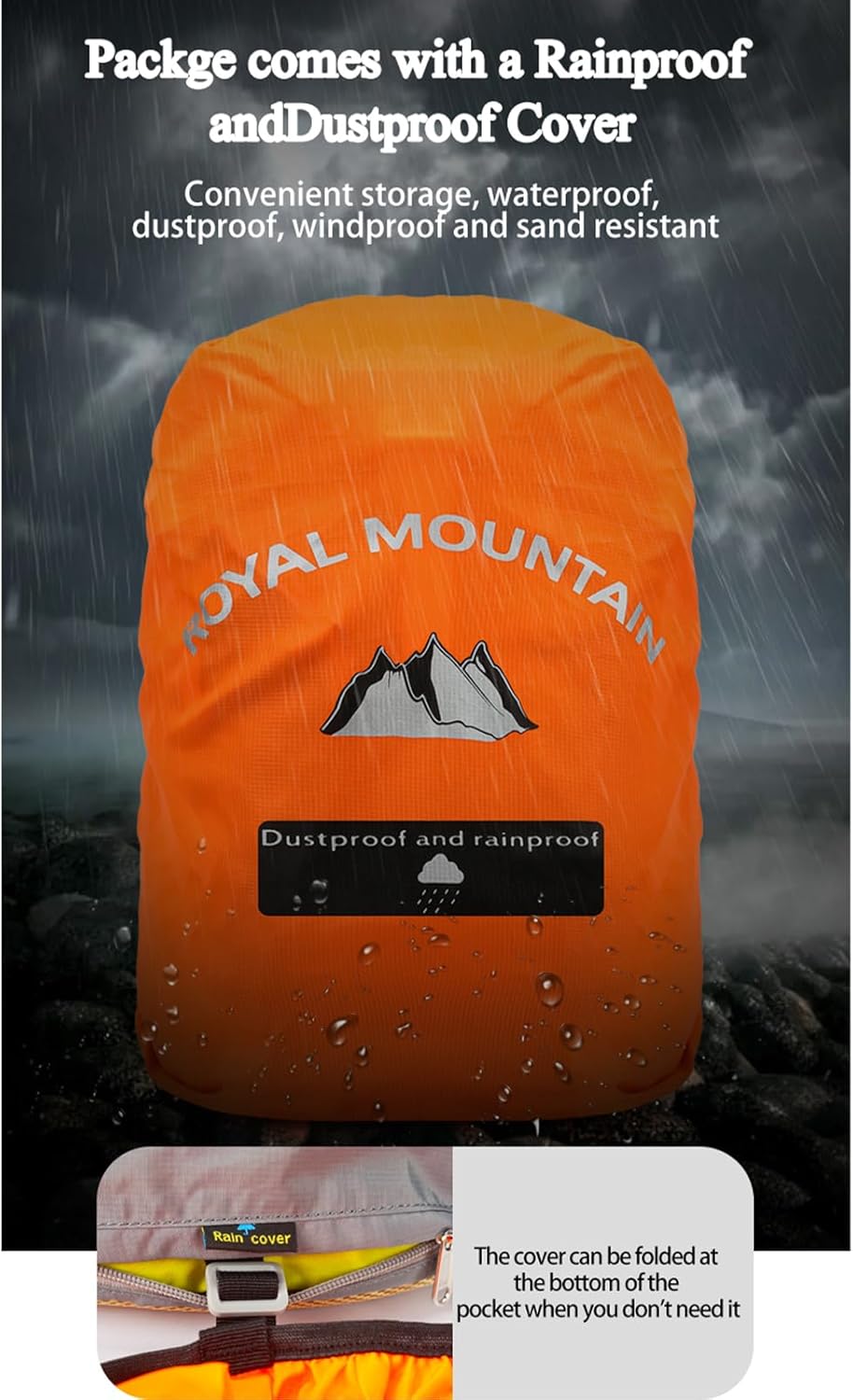 Hiking Backpack 30L Foldable Travel Daypack For Women Men,Camping Daypack Backpacks Lightweight,Durable Hiking Backpack Fit For Hiking,Daily Commuting,Short Trips.(With Rain-cover)