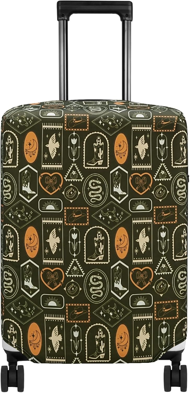 HYPER VENTURE Washable Luggage Cover - Fashion Suitcase Protector Fits 27-30 Inch Luggage (Wilderness Mark, L)