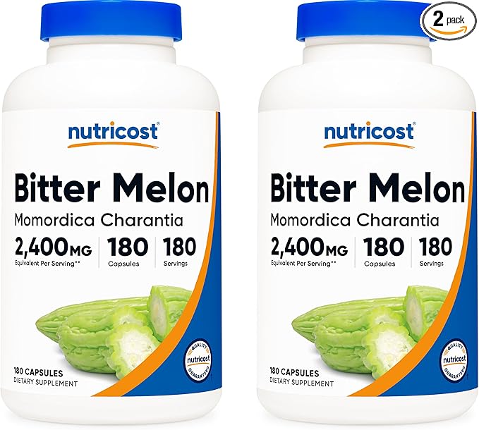 Nutricost Bitter Melon 600mg, 180 Capsules (2 Bottles)