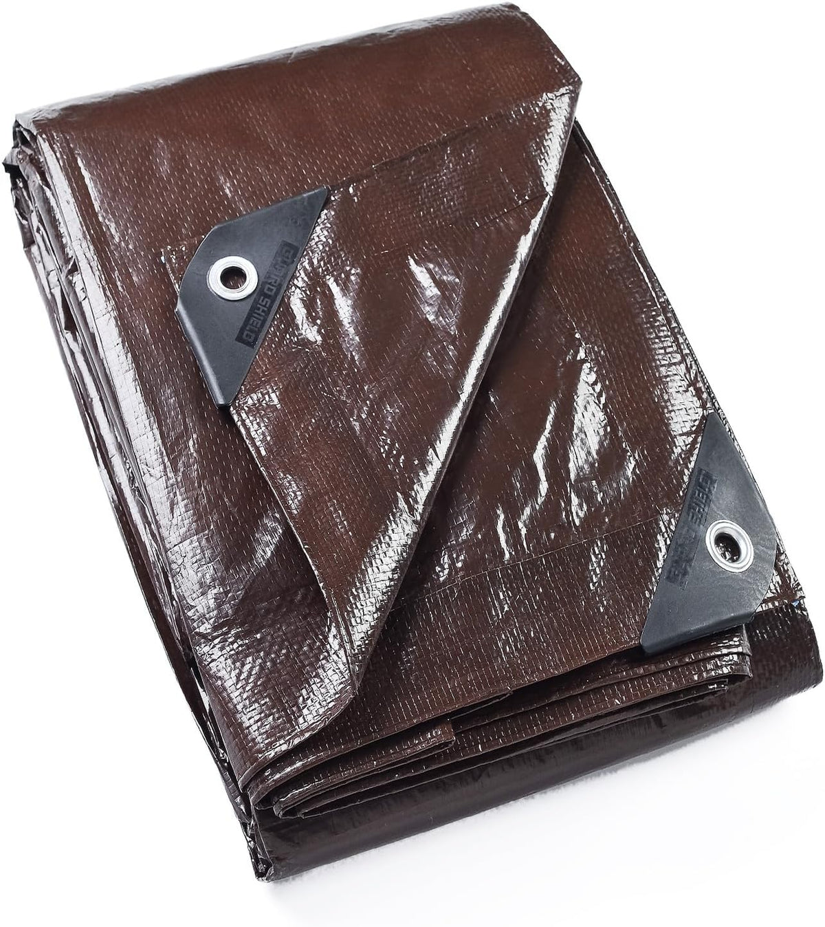 GUARD SHIELD Brown Tarp 6x8 Feet Waterproof Tarps Lightweight Camping Tarp Outdoor Multi Purpose Poly Cover 6mil