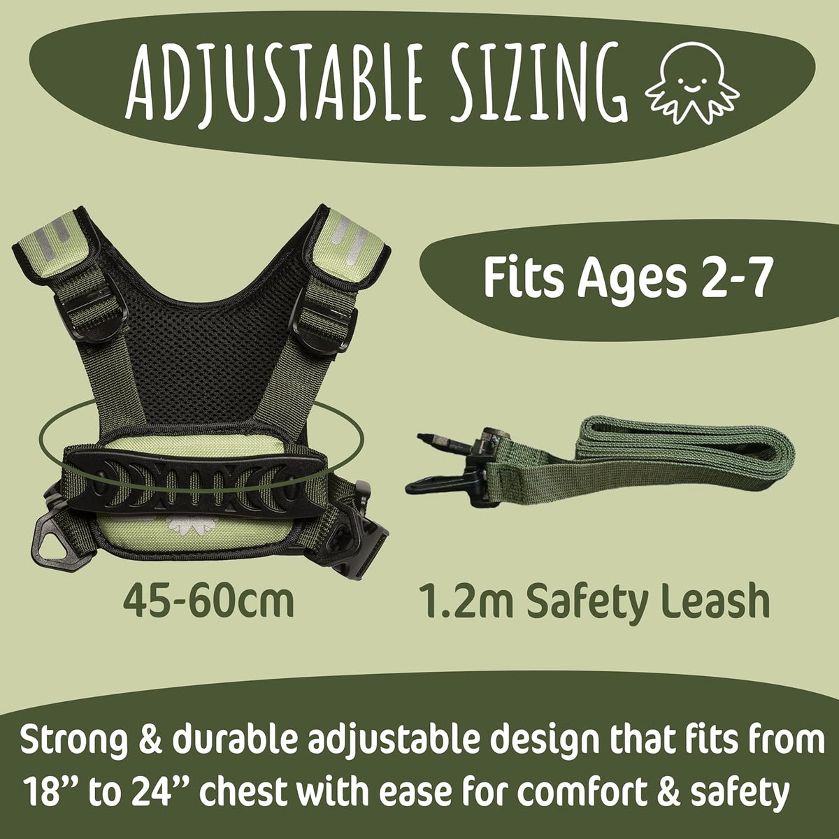 Hobble De Hoo Child Safety Harness | Premium Adjustable Toddler & Kids Harness Ages 2–7 | Autism Support