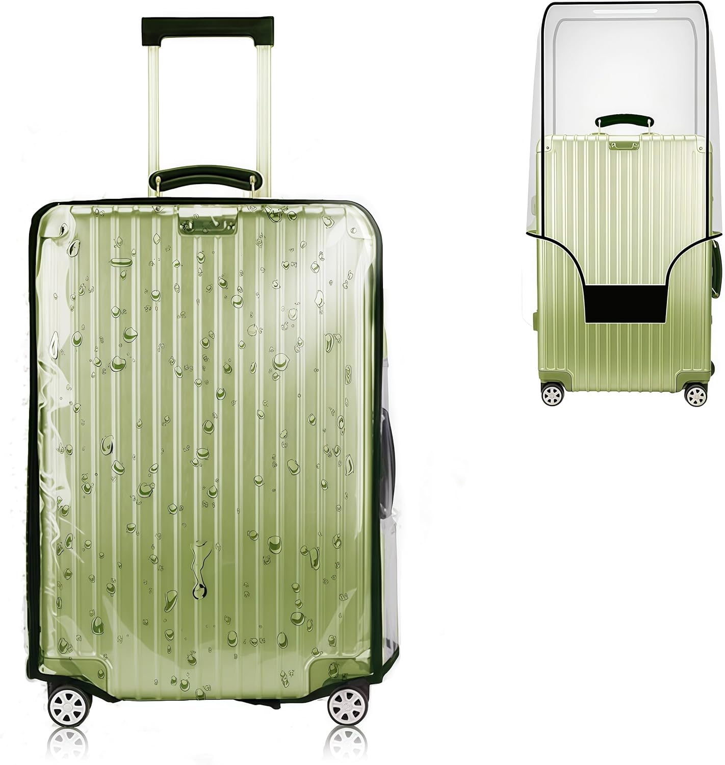 Luggage Cover 28 Inch TSA Approved,Clear 1.5mm Thickness Suitcase Cover for Luggage Suitable 28-29 Inch Suitable for Long Travel Accessories