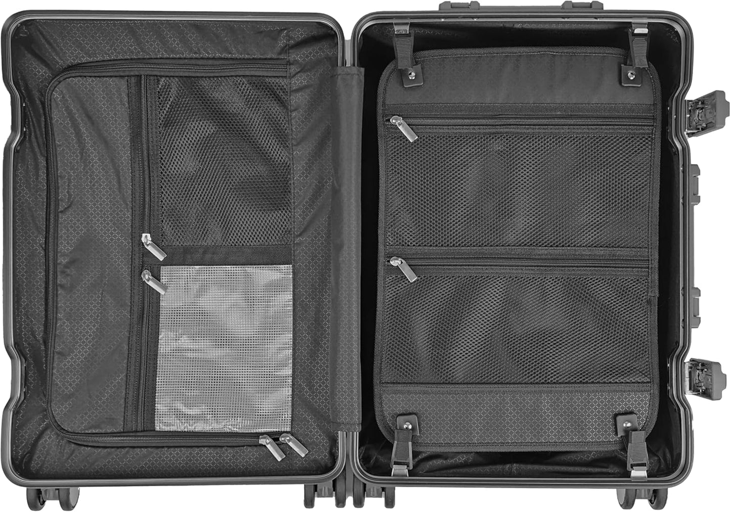 All Aluminum Luggage Suitcase 3 Sizes (20",26",29") TSA Lock Carry On Silver (20" Carry On)