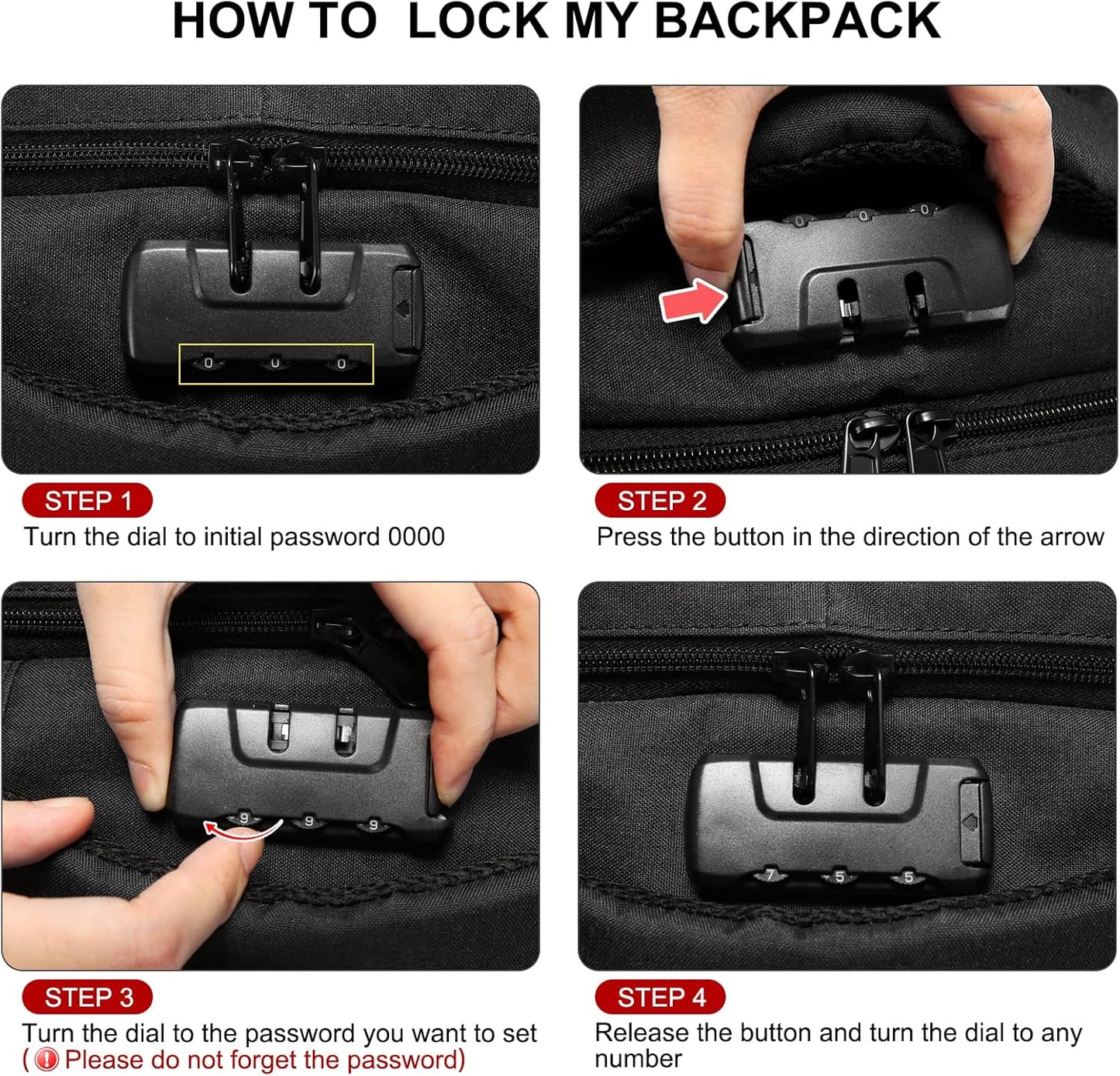 LOVEVOOK Large Backpack for Men 18.4 inch Heavy Duty Travel Laptop Backpack with USB Port Waterproof for Business Work (18 inch, Red)