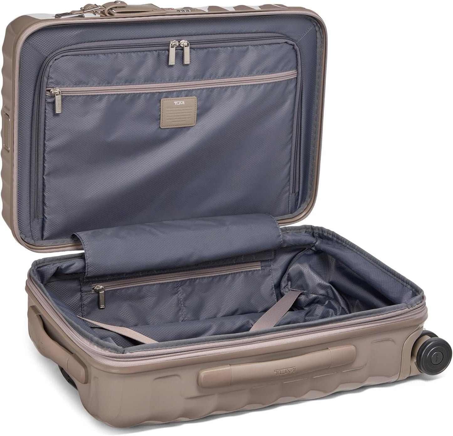 TUMI - 19 Degree International Expandable 4 Wheeled Carry-On - Hard Shell Suitcase - 21.8" X 14.0" X 9.0" - Moon Rock