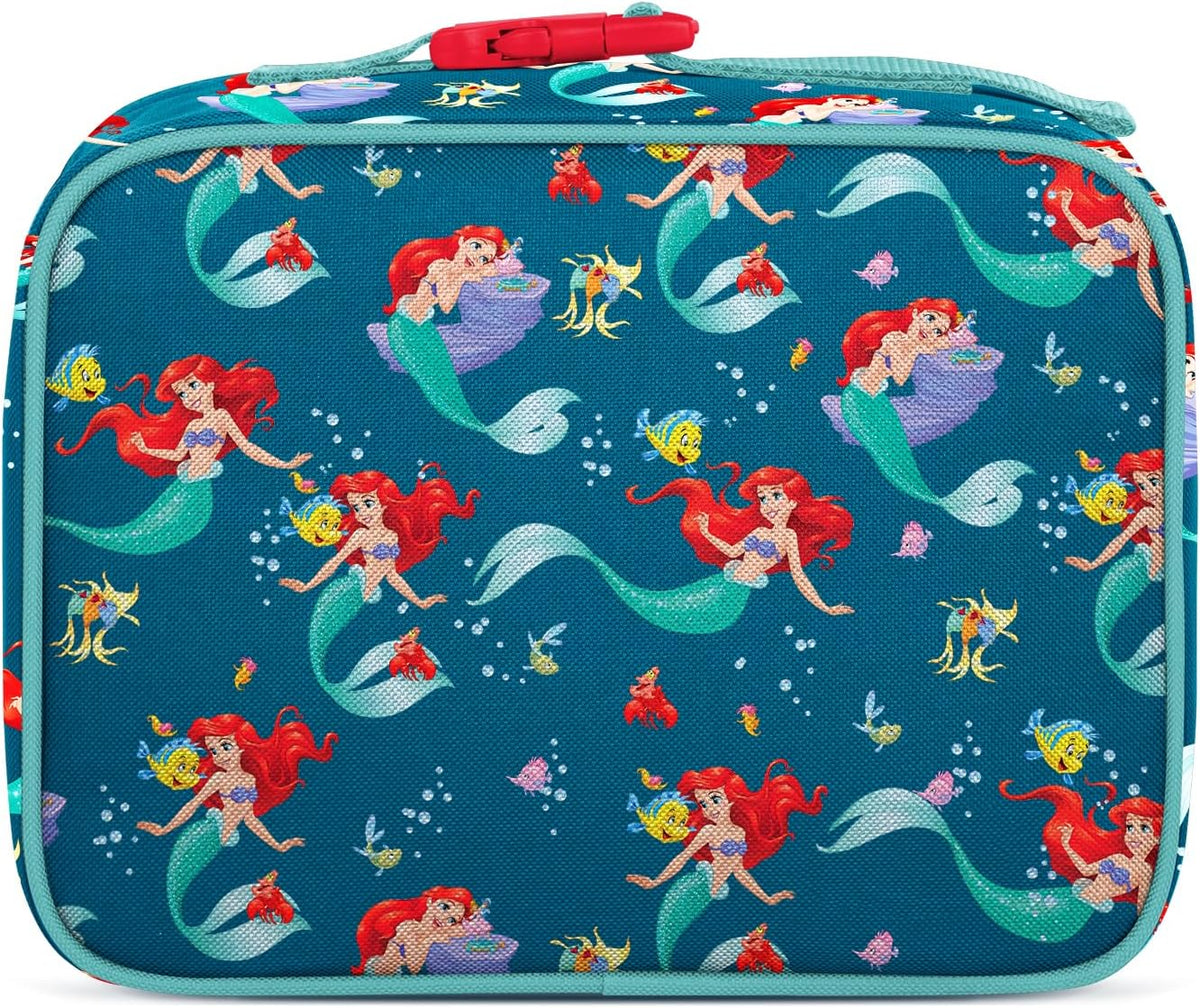 Simple Modern Disney Kids Lunch Box for School | Reusable Insulated Lunch Bag for Toddler, Girl, and Boy | Meal Containers with Exterior & Interior Pockets | Hadley Collection | Ariel's Day Dream