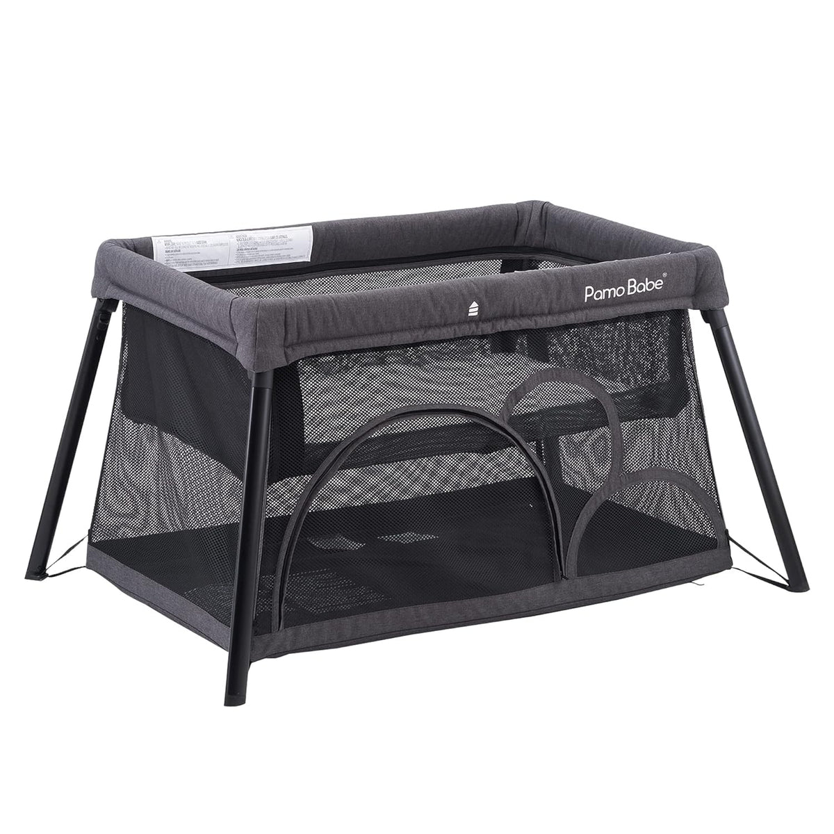 Pamo Babe Travel Crib - Lightweight Baby Playpen with Bassinet, Portable Mini Playard