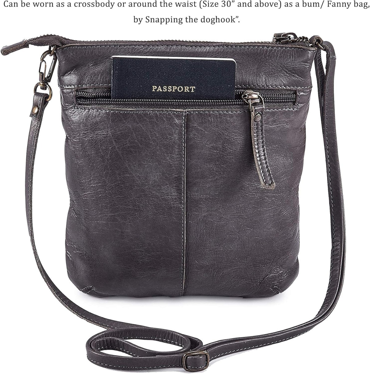 Crossbody Sling Bag for Women Small Real Leather Purse Vintage Travel Crossover Shoulder Bag Handmade