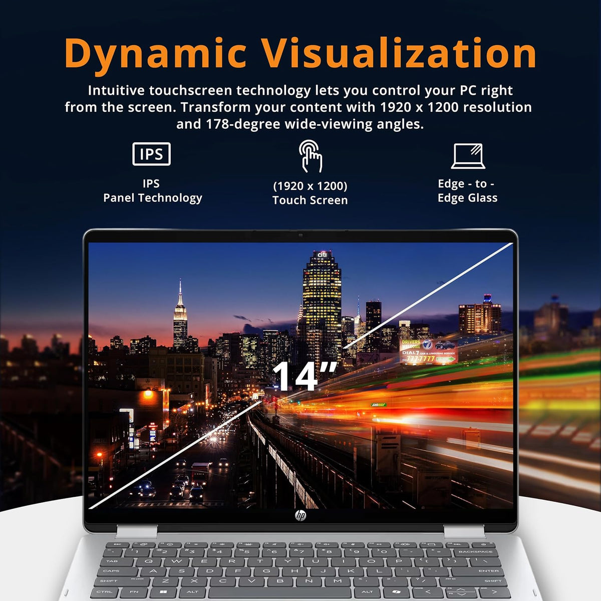 HP OmniBook 5 Flip 2-in-1 14" 2K Touchscreen Laptop, Intel 7 150U, 16GB LPDDR5, 2.16TB Storage(2TB SSD+160GB Docking Station Set), Backlit Keyboard, 5MP IR Camera, Wi-Fi 6E, Windows 11 Pro, Silver