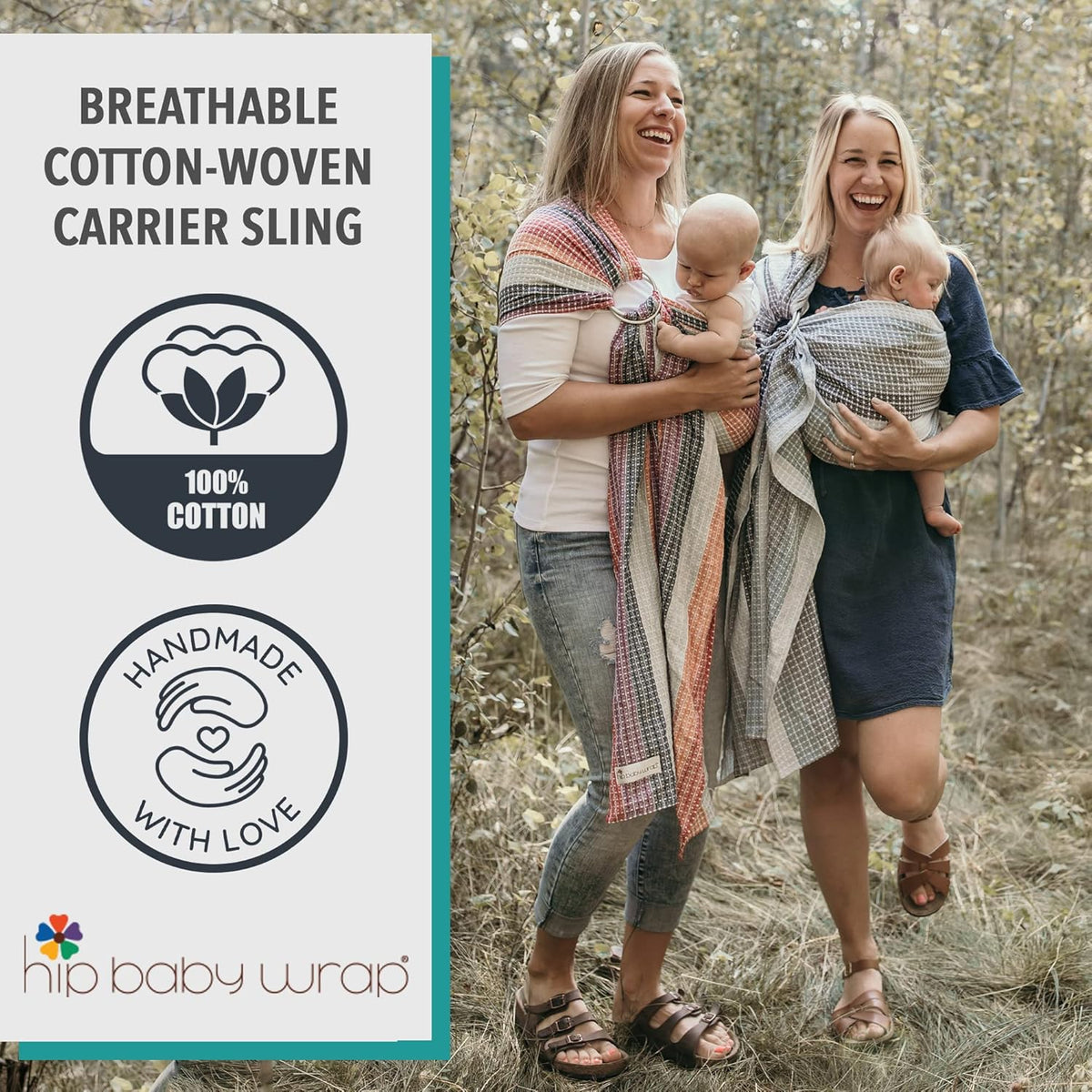 Hip Baby Wrap Ring Sling Baby Carrier for Infants and Toddlers (Rocky Mountain)