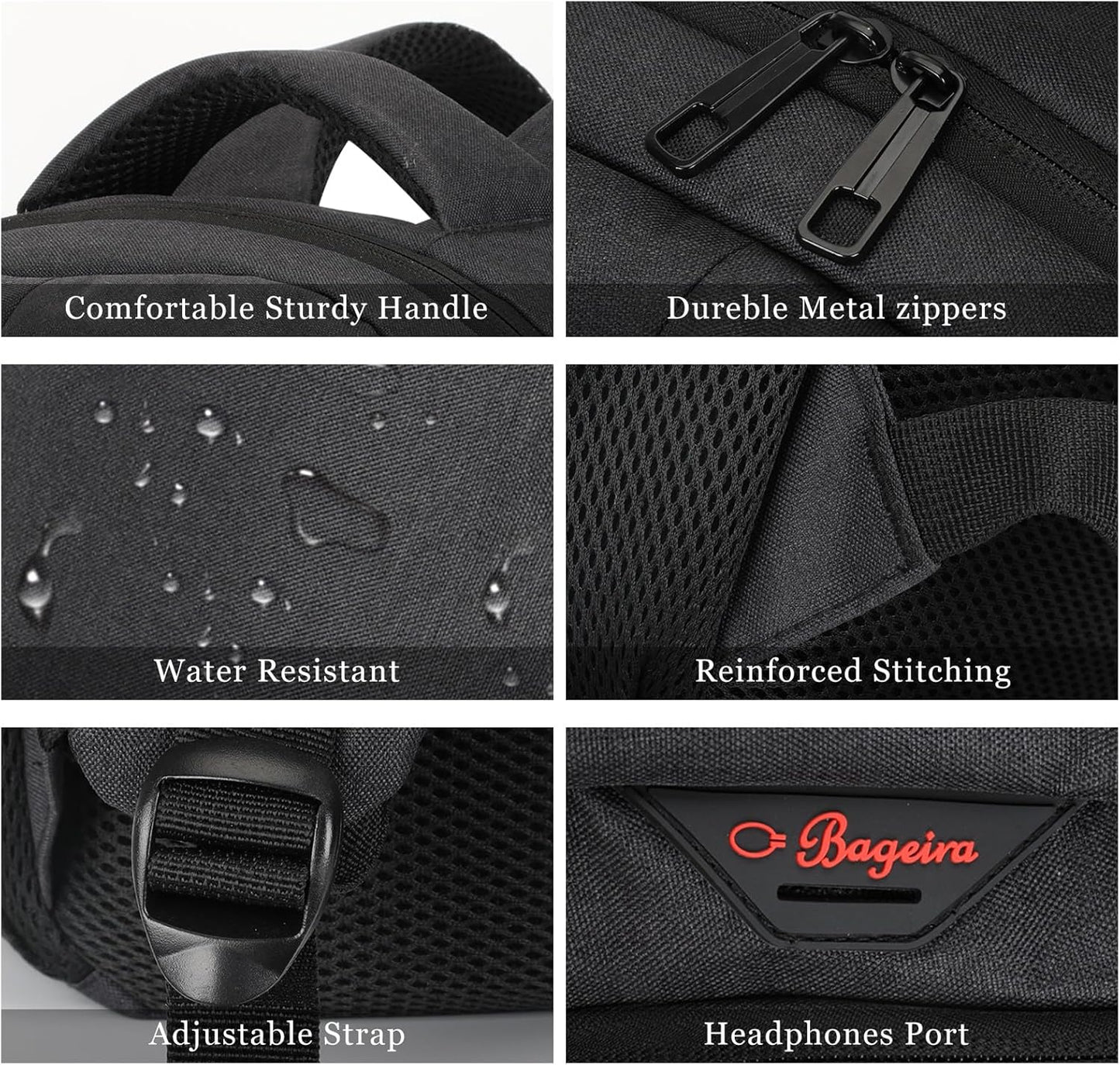 Black Backpack for School, School Backpack for Boys Girls Teens, Backpacks for Men Women, College Back Pack, Book Bag, Water Resistant Bookbag, mochilas escolares para adolescentes