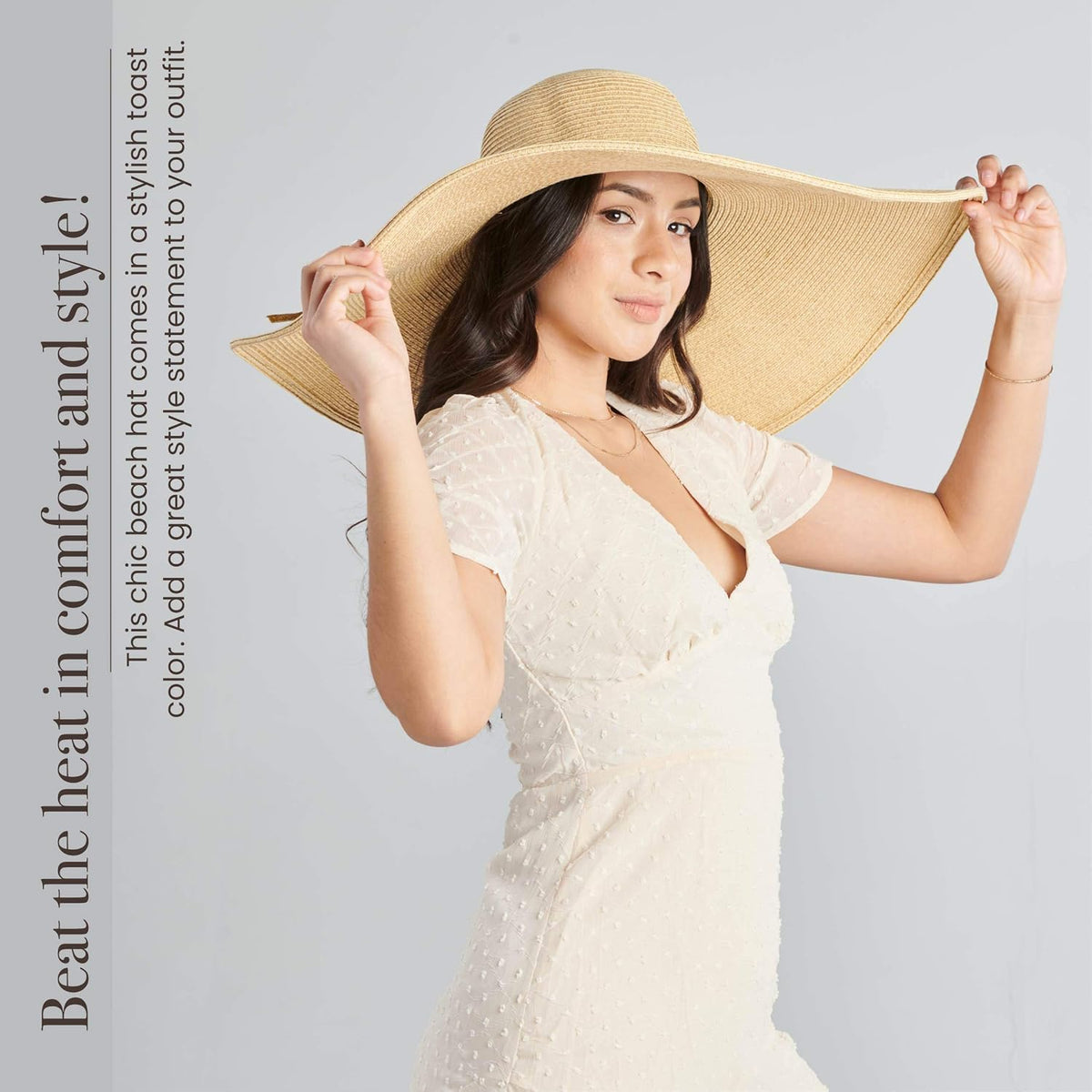 San Diego Hat Company Women's Ultrabraid X-Large Brim Hat, Adjustable Sun Hat with UPF 50+