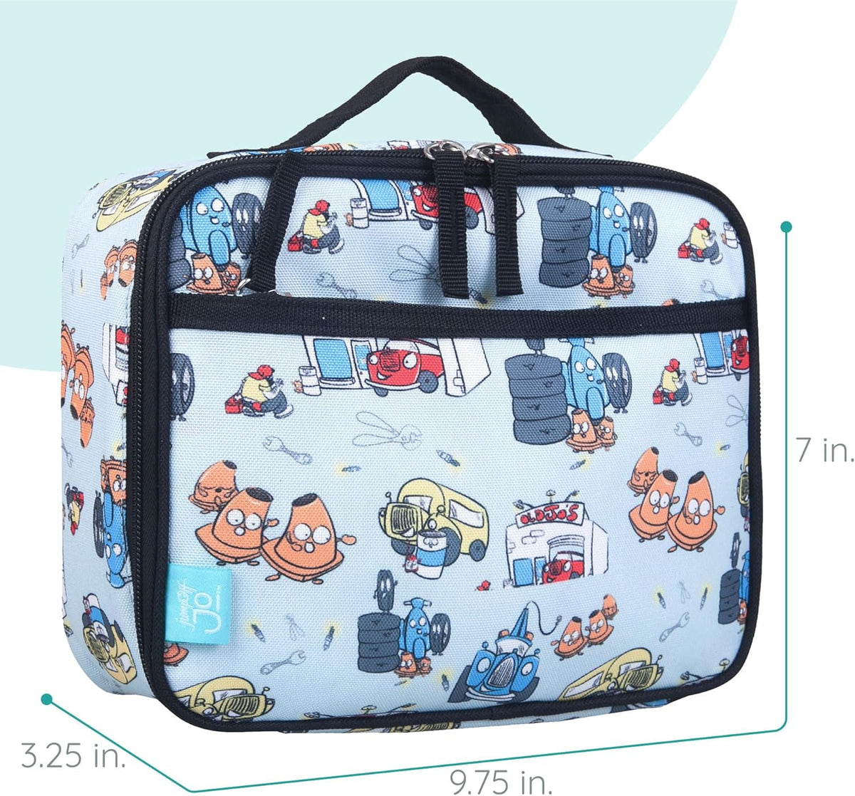 Wildkin JumpOff Jo Insulated Lunch Box – Durable, Reusable for Kids – Jo's Garage