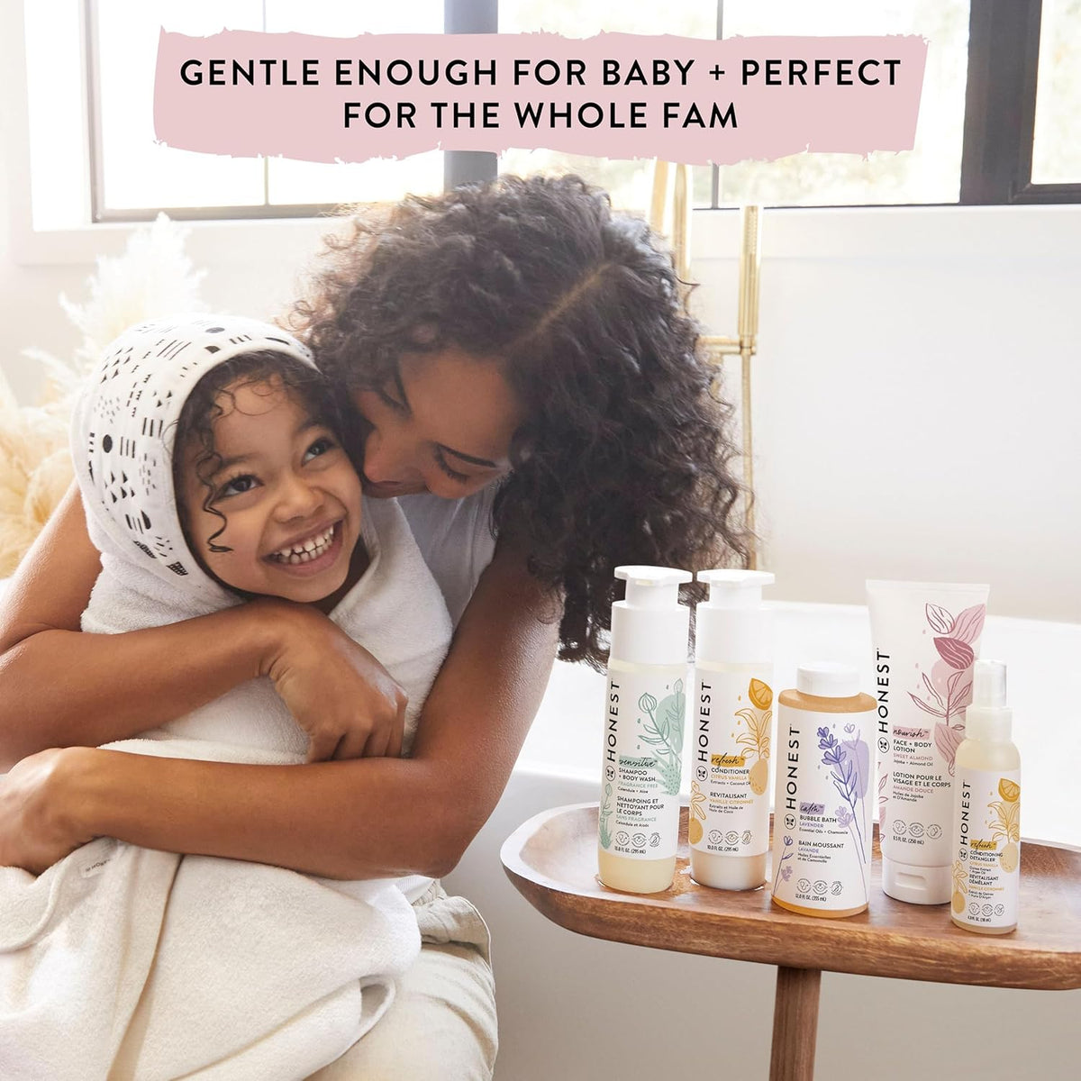 The Honest Company Silicone-Free Conditioner | Gentle for Baby | Naturally Derived, Tear-free, Hypoallergenic | Fragrance Free Sensitive, 10 fl oz