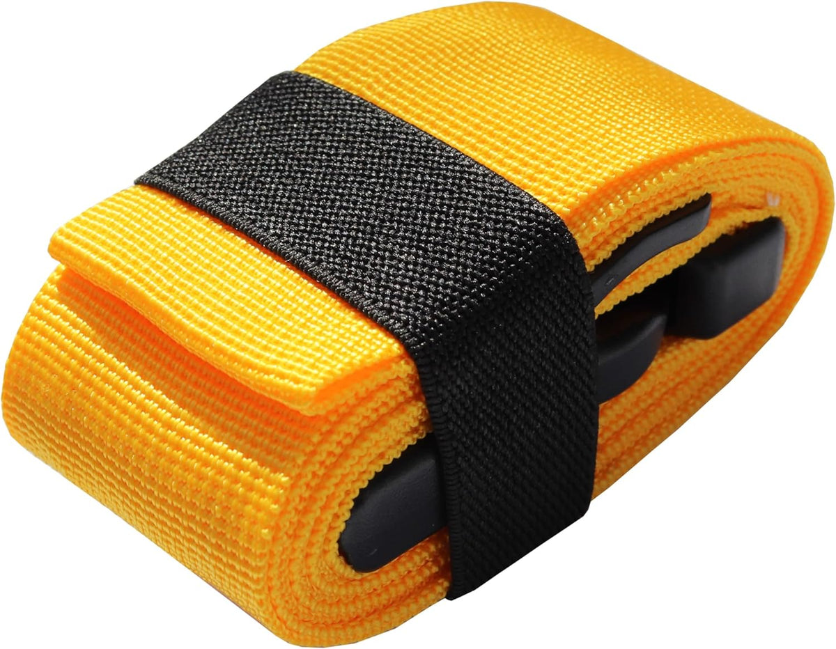 Luggage Straps for Suitcases TSA Approved-2 Pack Bright Personalized Luggage Belt Strap for Suitcase/Carry On Bag Luggage Accessories for Travel (Yellow)