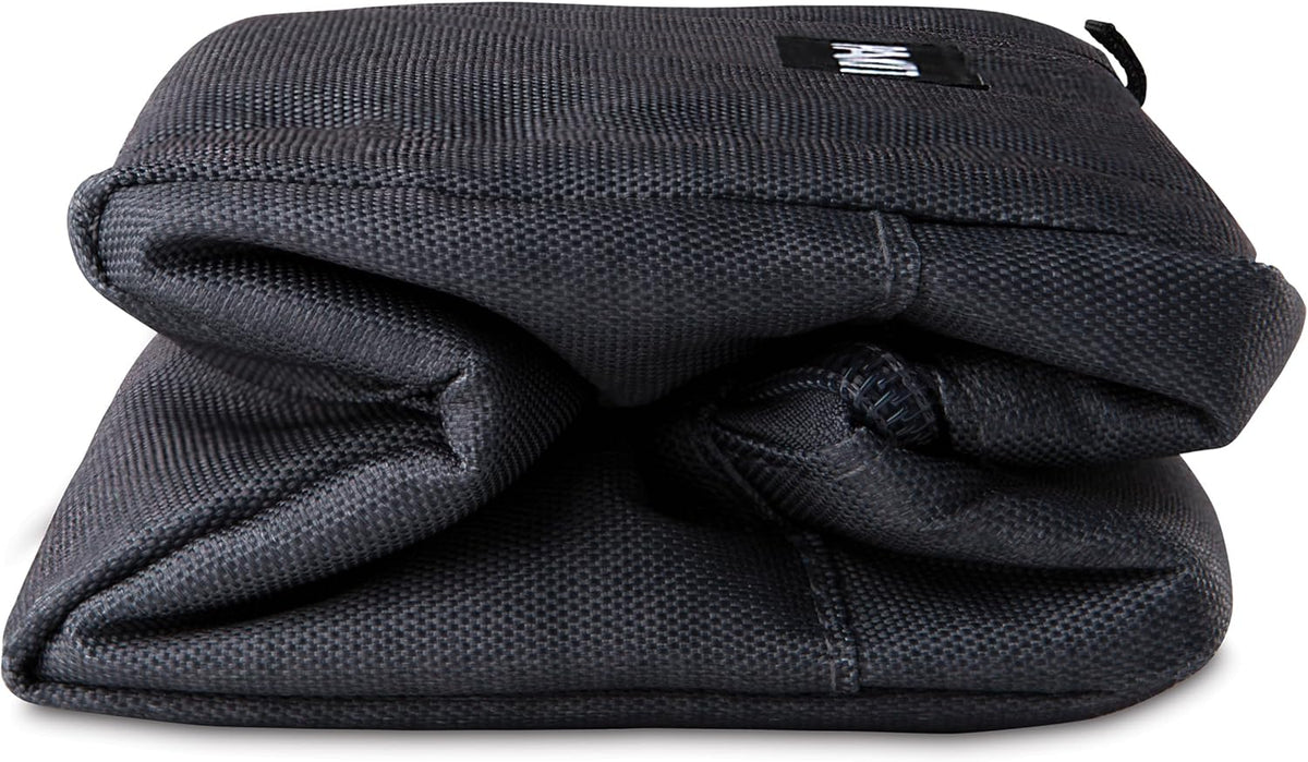 PackIt Freezable Snack Box, City Charcoal, Built with EcoFreeze® Technology, Collapsible, Reusable, Zip Closure with Buckle Handle, For Work Snacks, Fresh Snacks On the Go, Adults, and All Ages