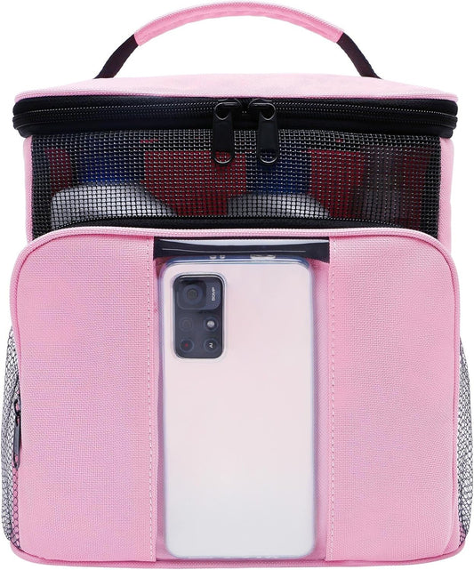 Mesh Shower Caddy,Portable HangingTravel Toiletry Bag Dorm Room Essentials for College Students Girls,Large Makeup Organizer for Full-Sized Toiletries,Travel Essentials for Women Girls Camping Beach