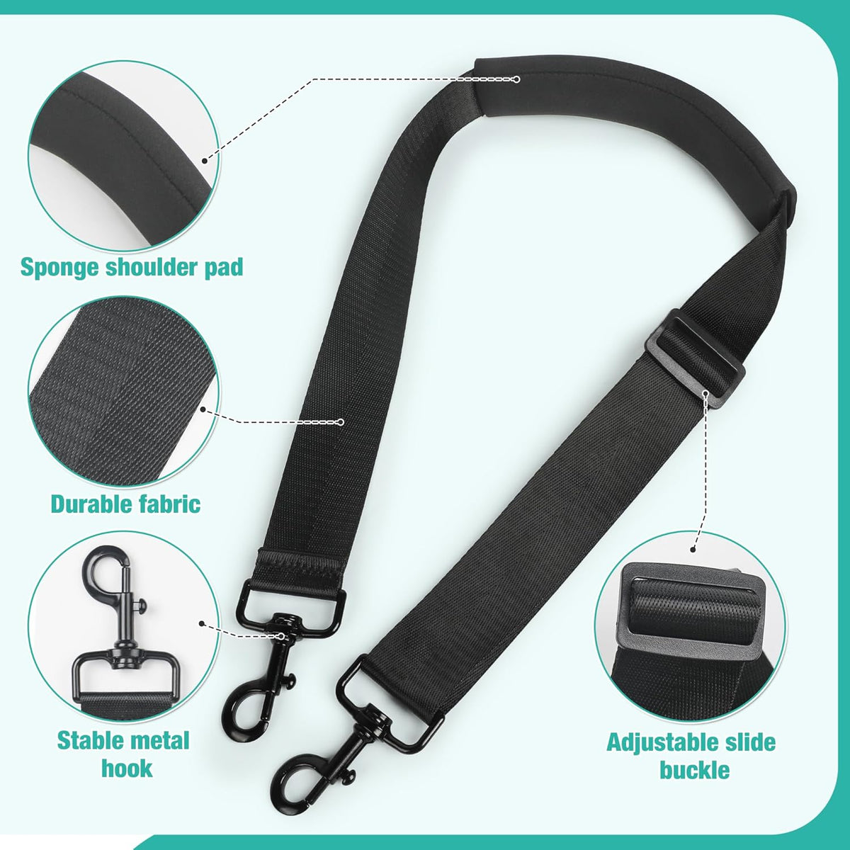 Adjustable Stroller Straps for Babyzen Yoyo yoyo2, Stroller Carry Strap for Gifts, Parents, Travel, Outdoor, Airplane Travel