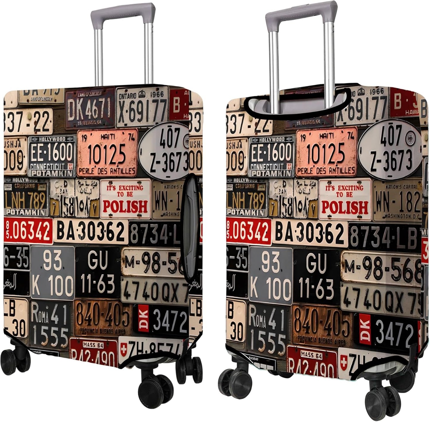 Travel Luggage Cover Suitcase Protector Fits 18-32 Inch Wheel Covers PatternedTravel Related Items Flower Luggage Protector Elastic XL