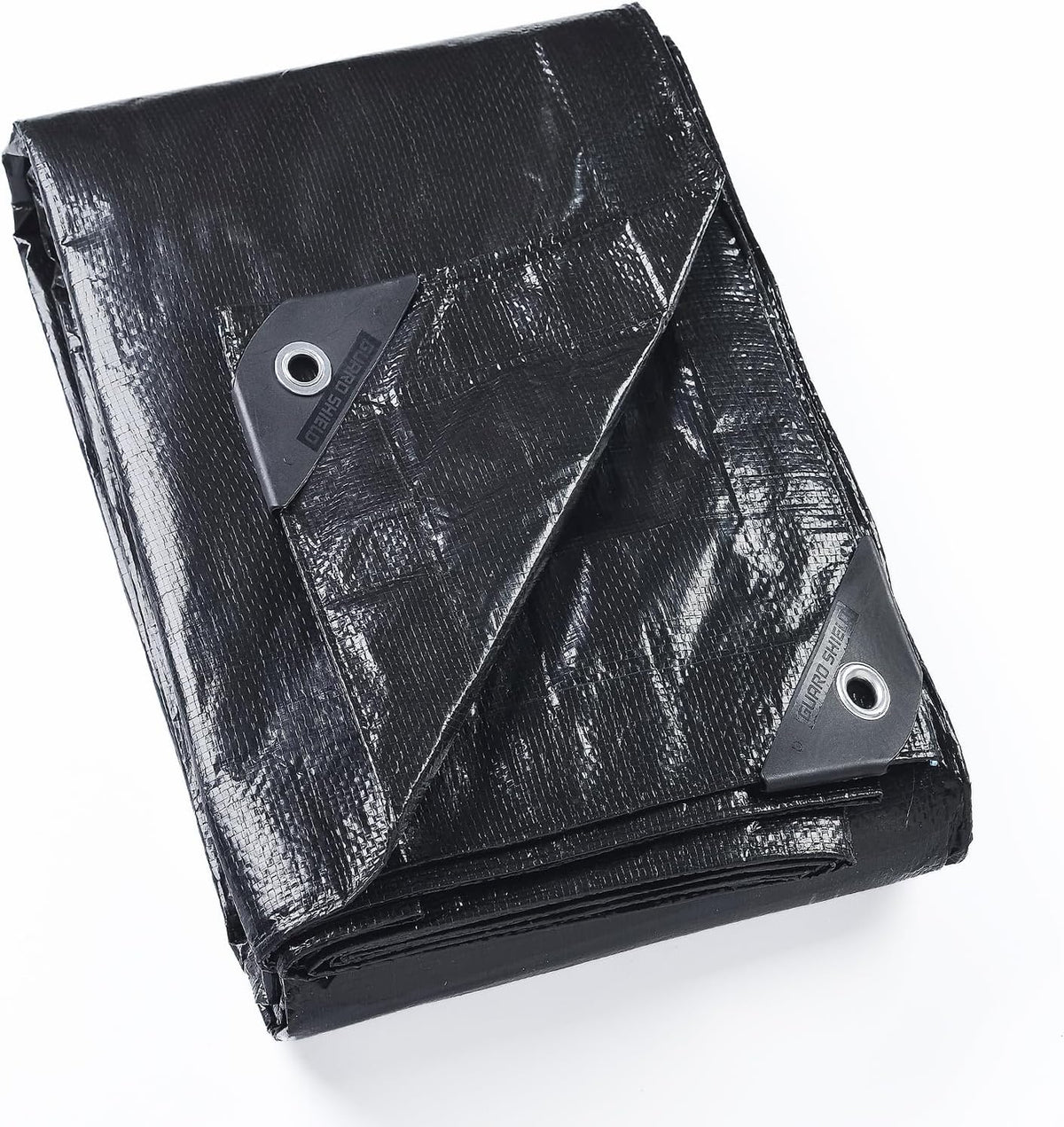 GUARD SHIELD Black Tarp 20x20 Feet Waterproof Tarps Lightweight Camping Tarp Outdoor Multi Purpose Poly Cover 6mil