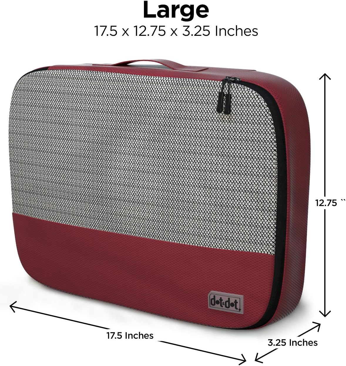 Large Packing Cubes for Suitcases - 5 Pcs Set - Travel Organizer Bags for Carry-On Luggage