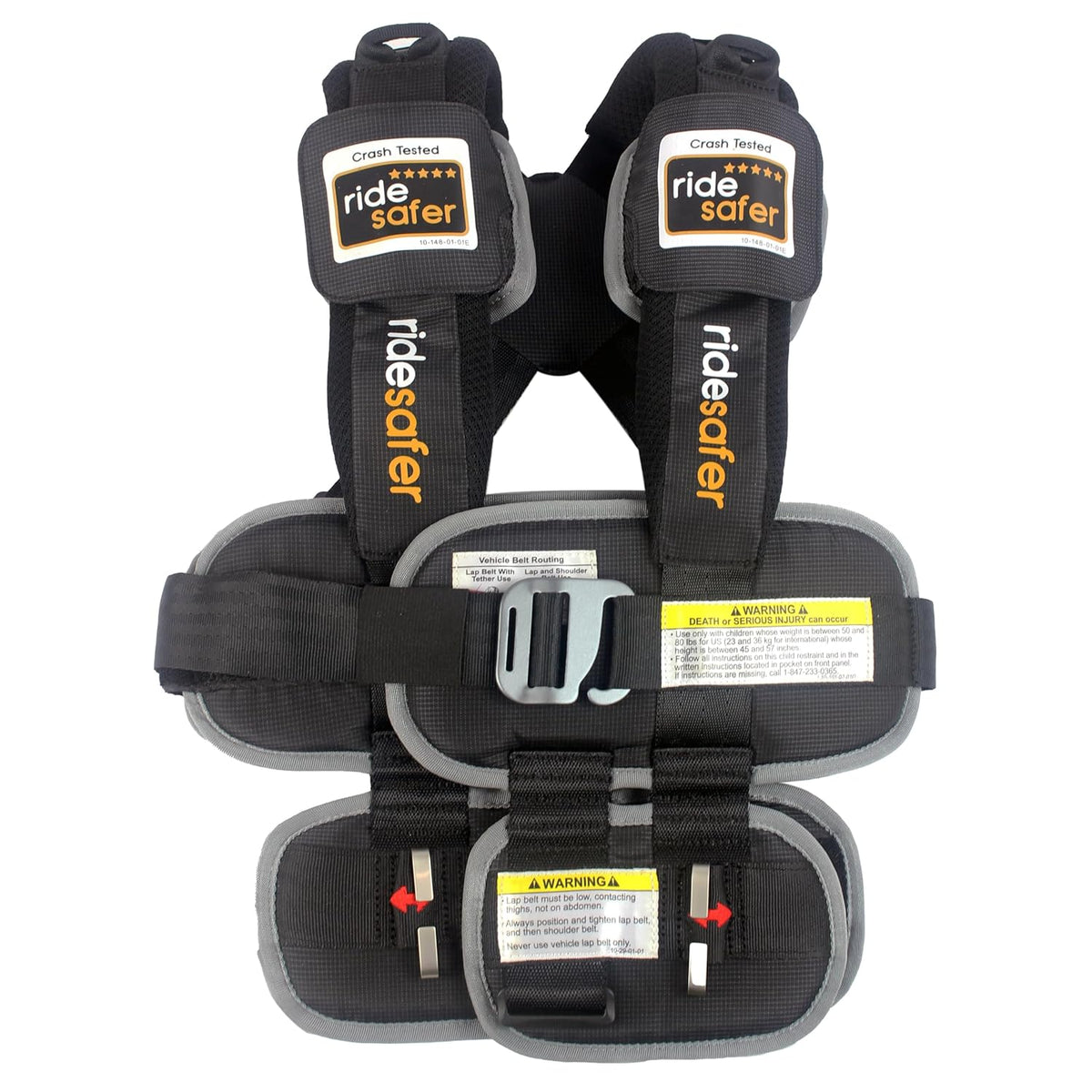 Extra Large Black, Lightweight, Compact, Portable Car Seat - Perfect for Travel and Everyday Child Safety