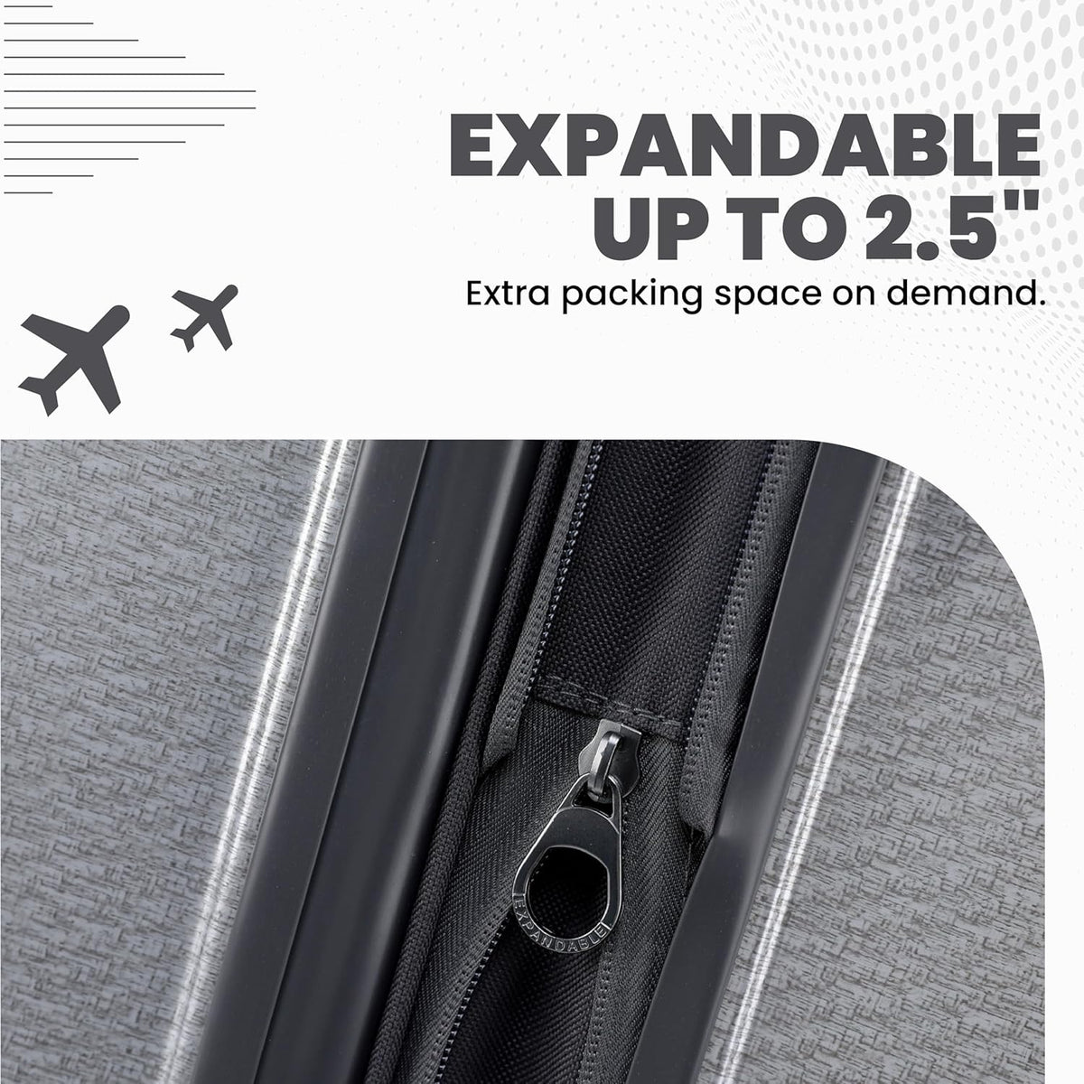Spyder Traverse 3 Piece Luggage Set, 360° Spinner Wheels, TSA Approved Lock, (20 Inch Carry On, 25 Inch Medium, 29 Inch Large), Charcoal