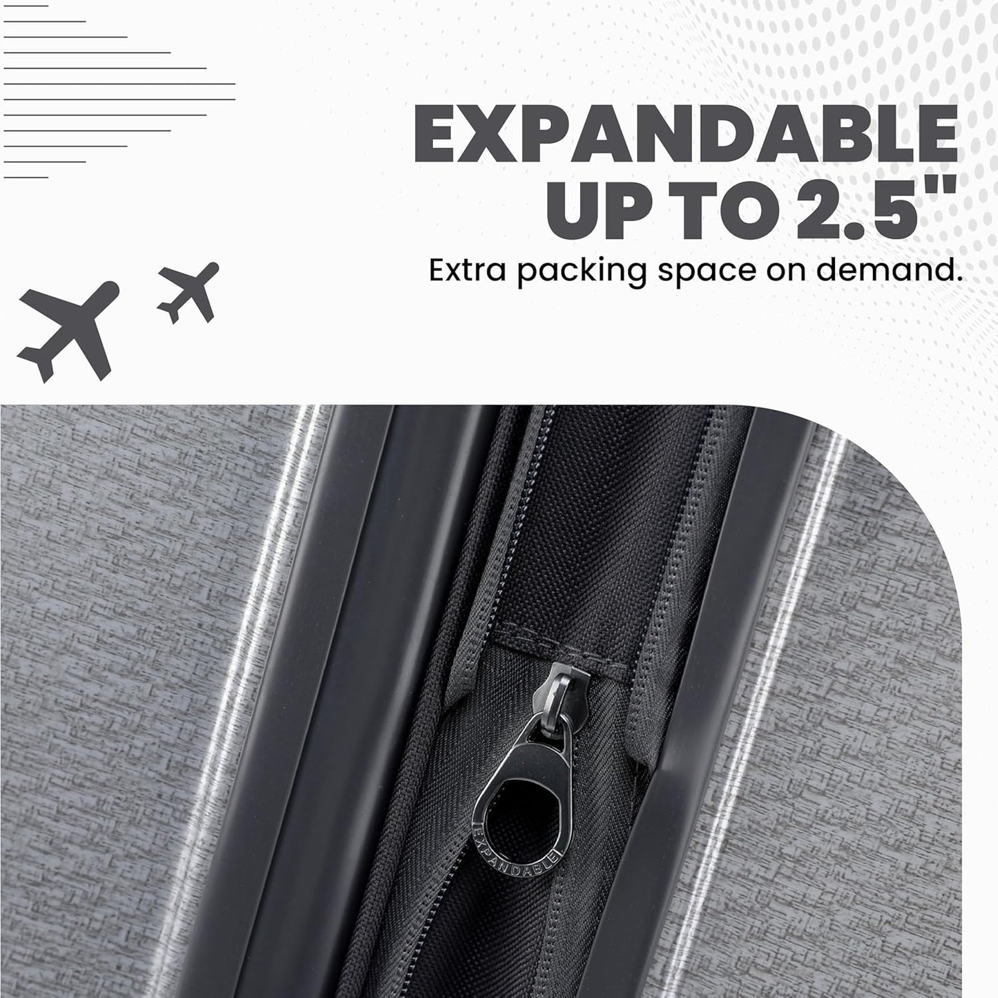 Spyder Traverse 25 Inch Medium Expandable Hardside Upright Suitcase with 360° Spinner Wheels, TSA Approved Lock, Charcoal