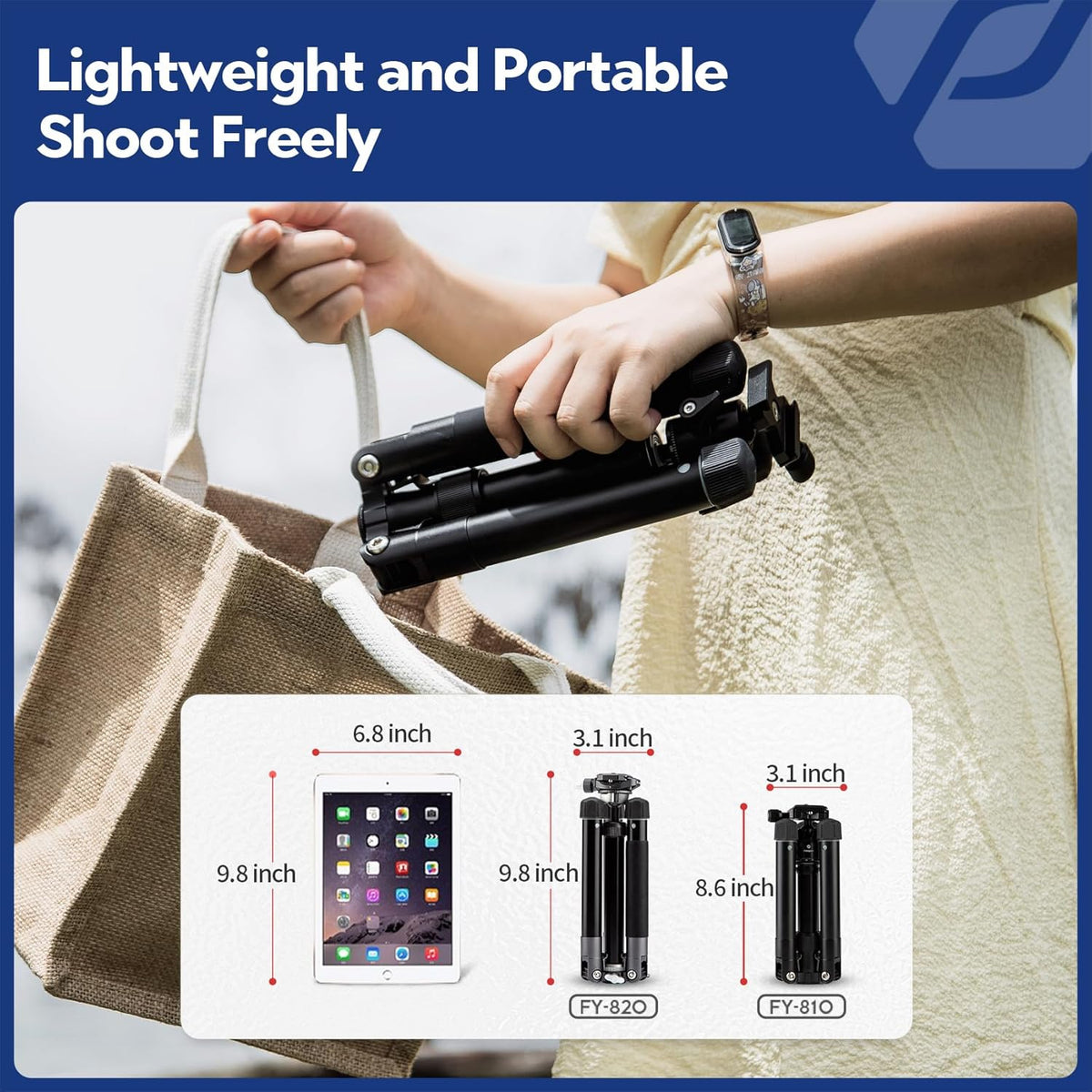 Fotopro FY820 Mini Travel Tripod (Pink)
