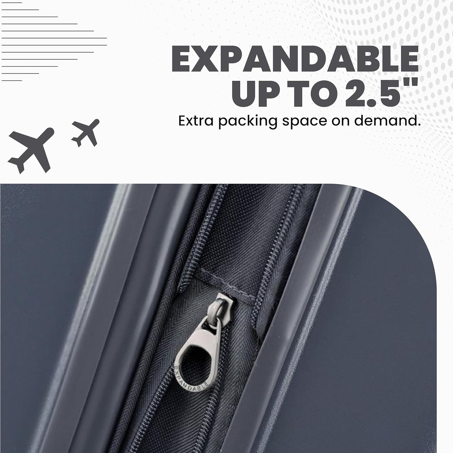 Spyder Carve 20 Inch Carry On Expandable Hardside Upright Suitcase with 360° Spinner Wheels, TSA Approved Lock, Gray