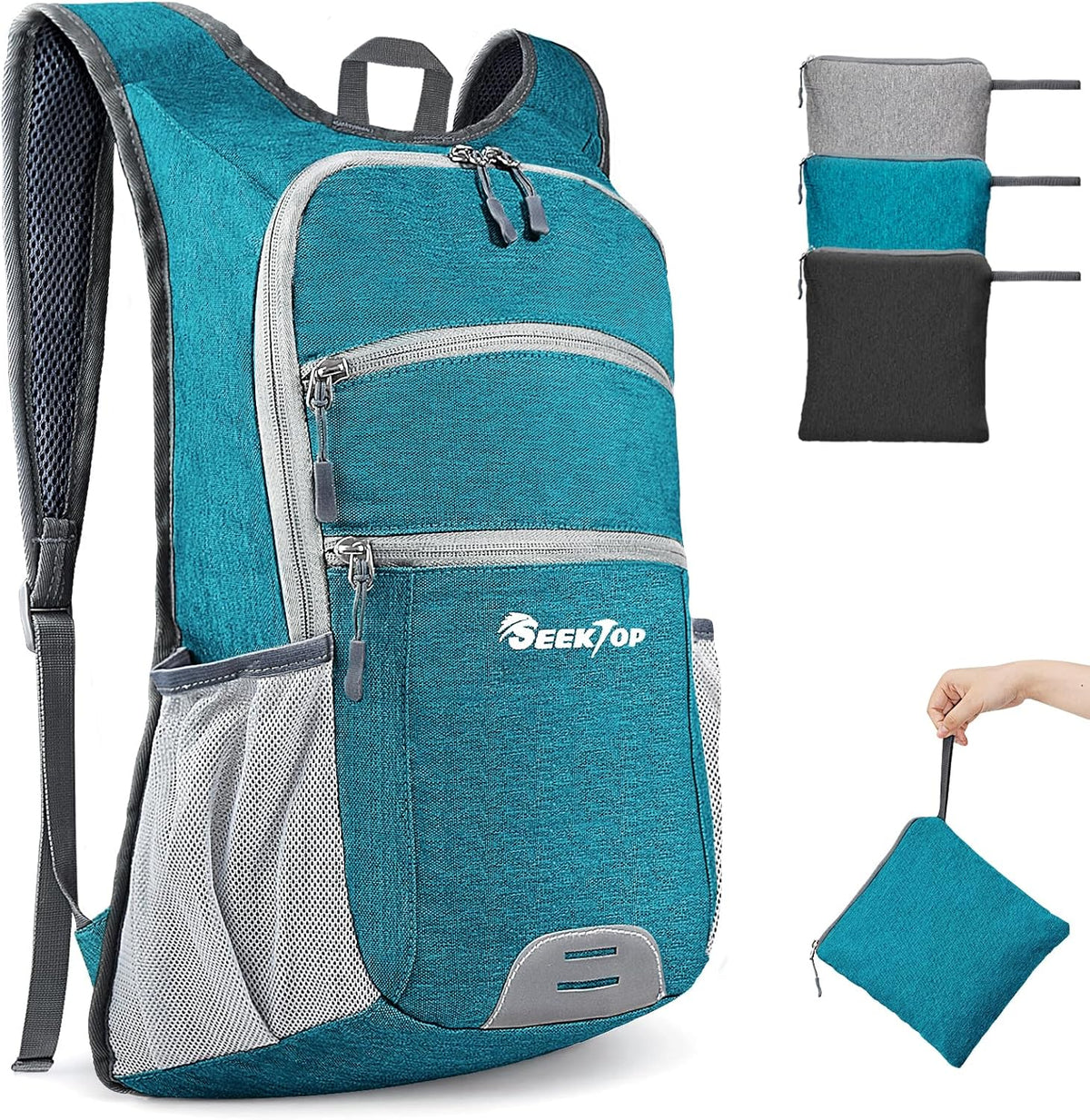 Seektop 20L Hiking Backpack Ultra Lightweight Waterproof Travel Backpack Packable Small Outdoor Bag Foldable Day Pack for Women Men