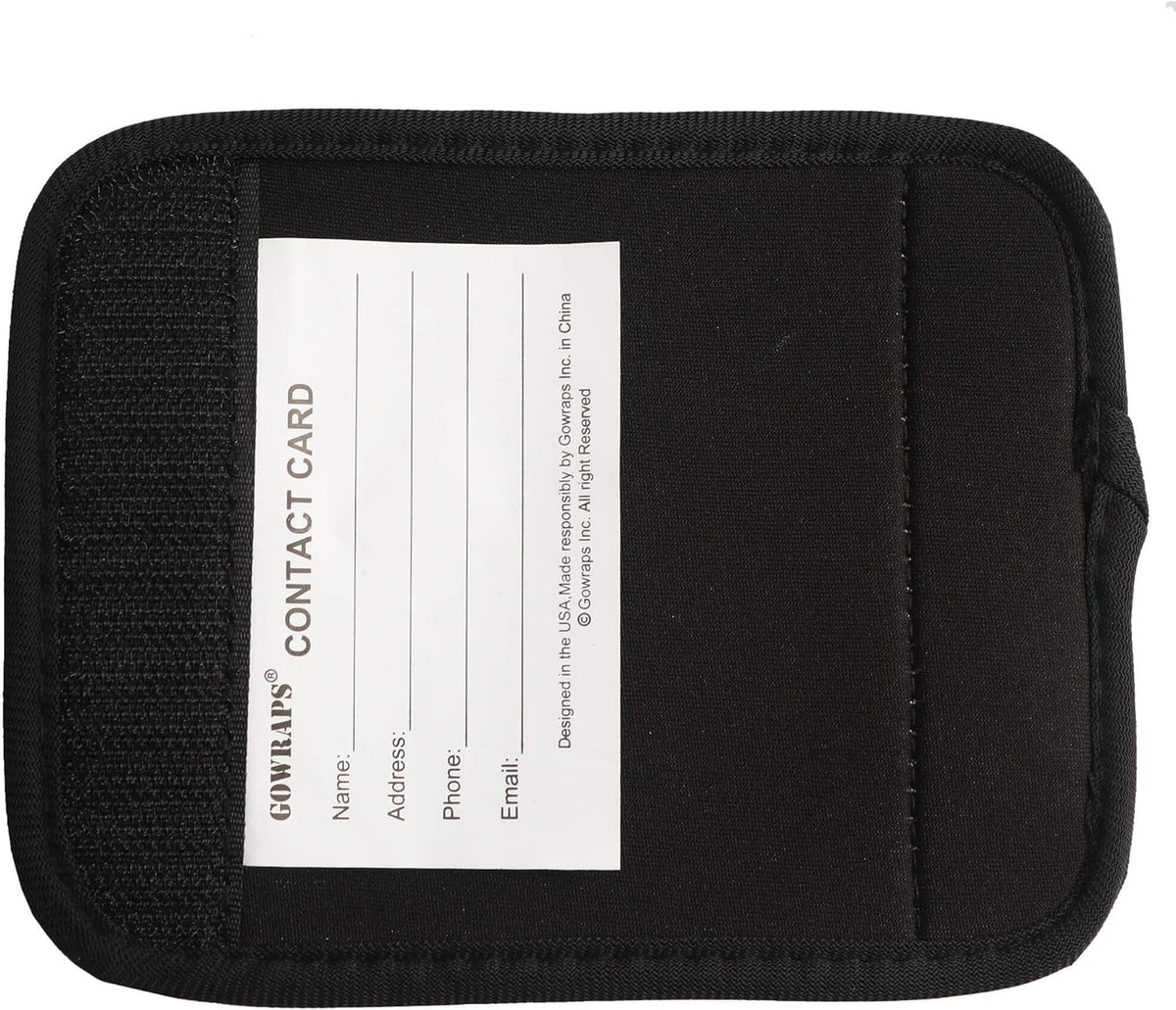 Neoprene Luggage Handle Wraps for Traveling Bright Color Luggage Tags|Handle Wraps|Handle Covers (Dark Green)